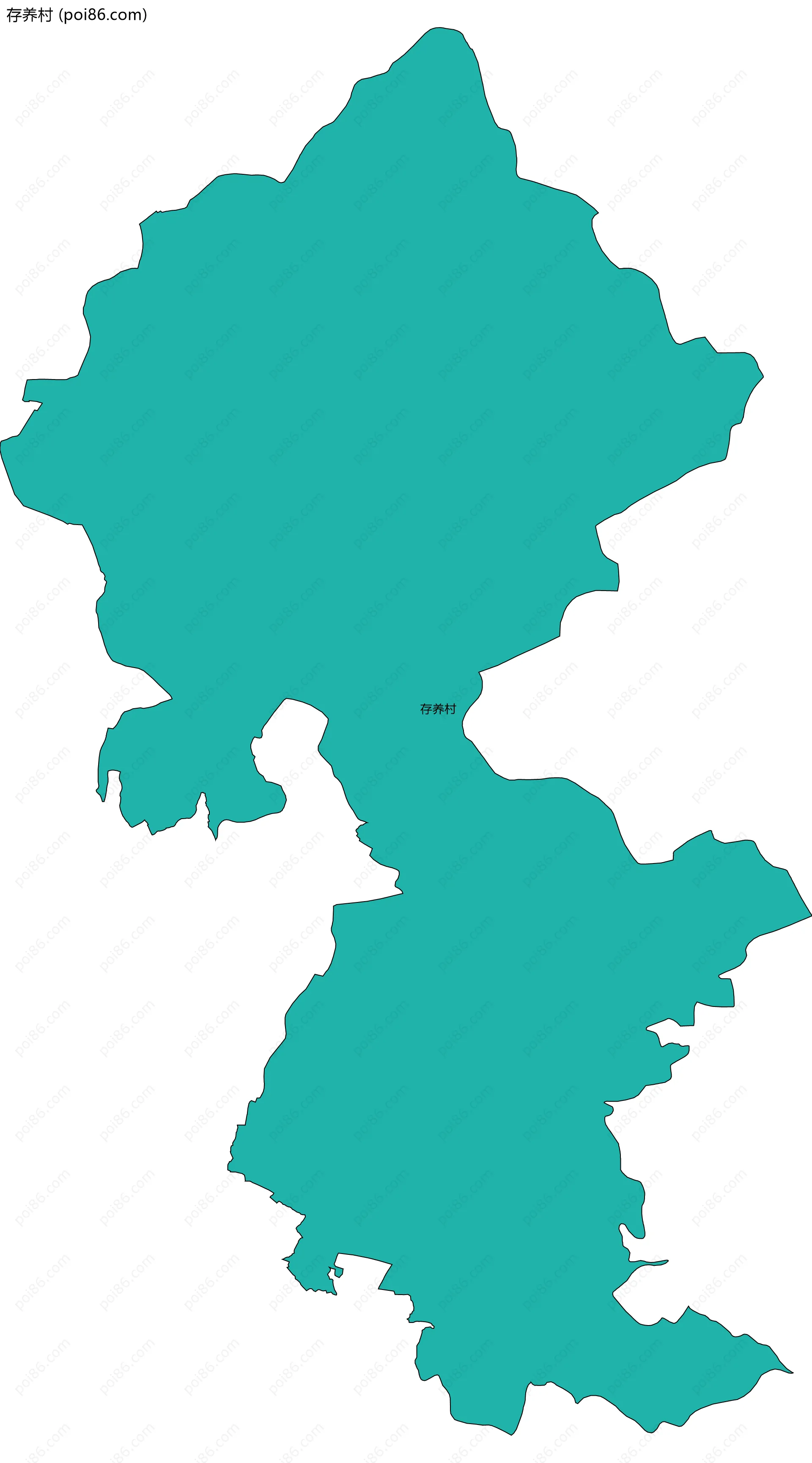 存养村边界地图