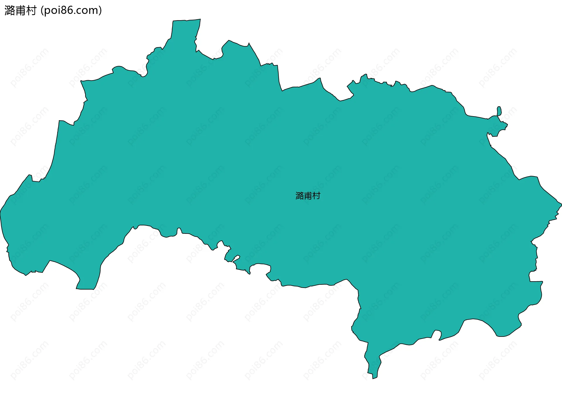 潞甫村边界地图