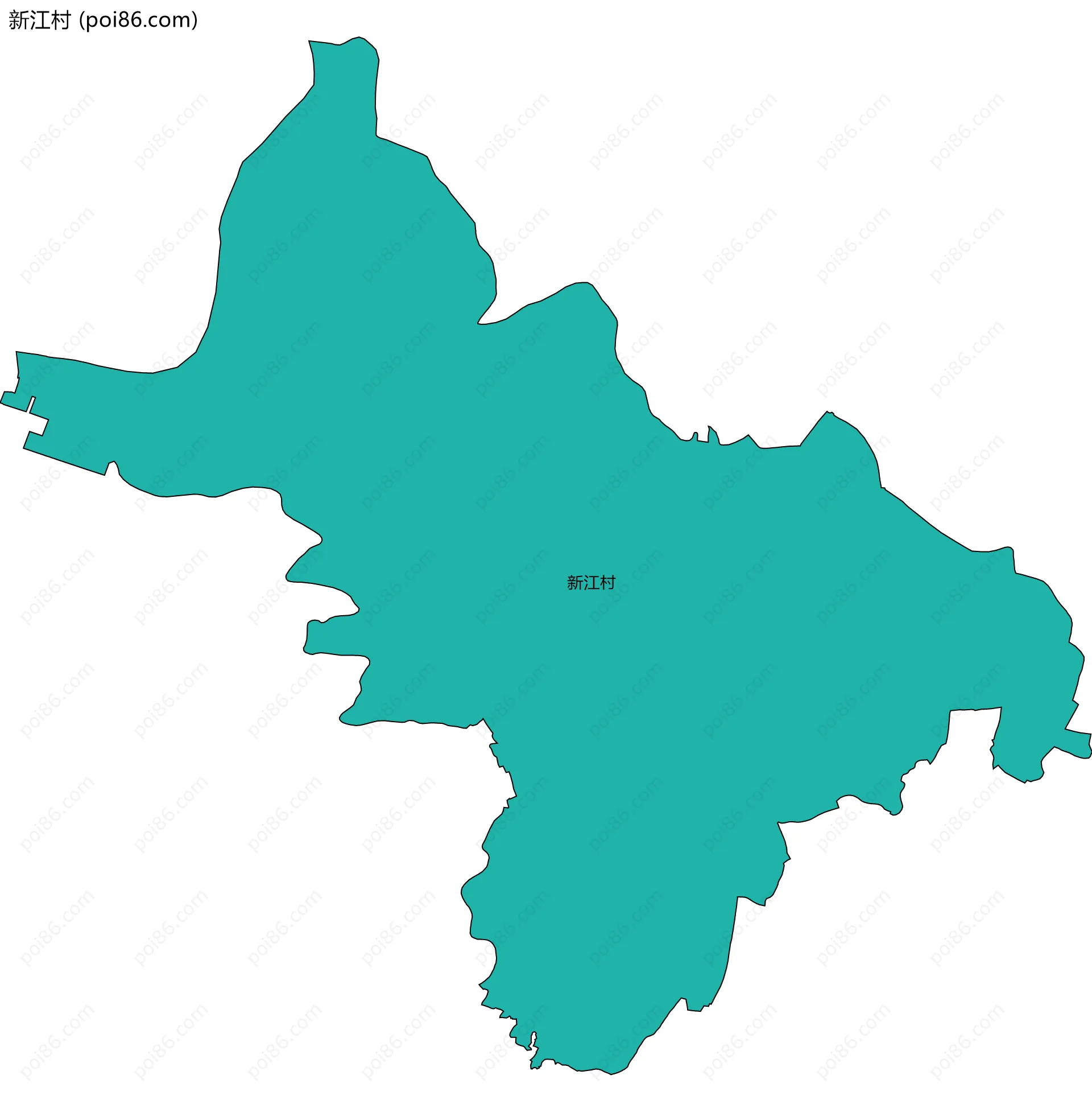 新江村边界地图