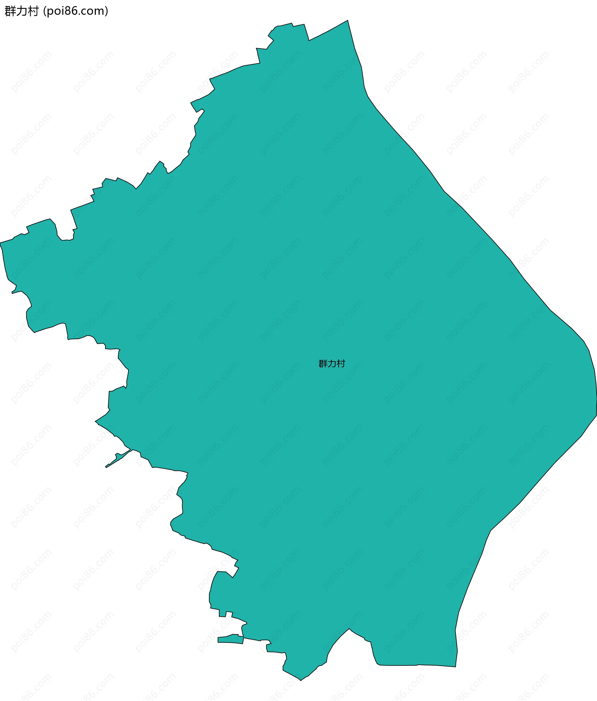 群力村边界地图