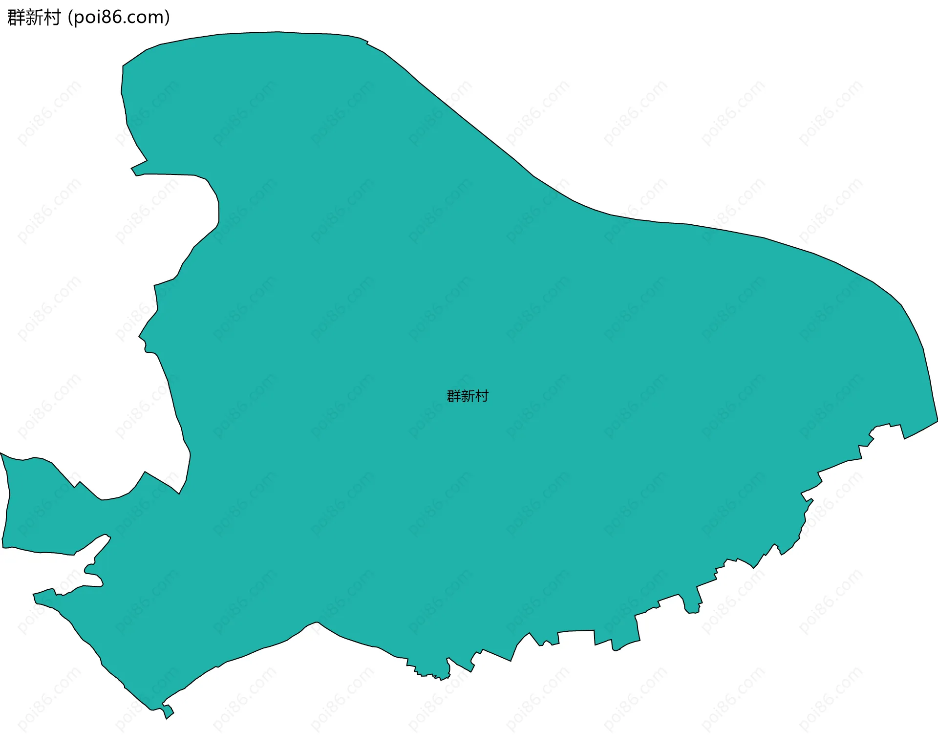 群新村边界地图