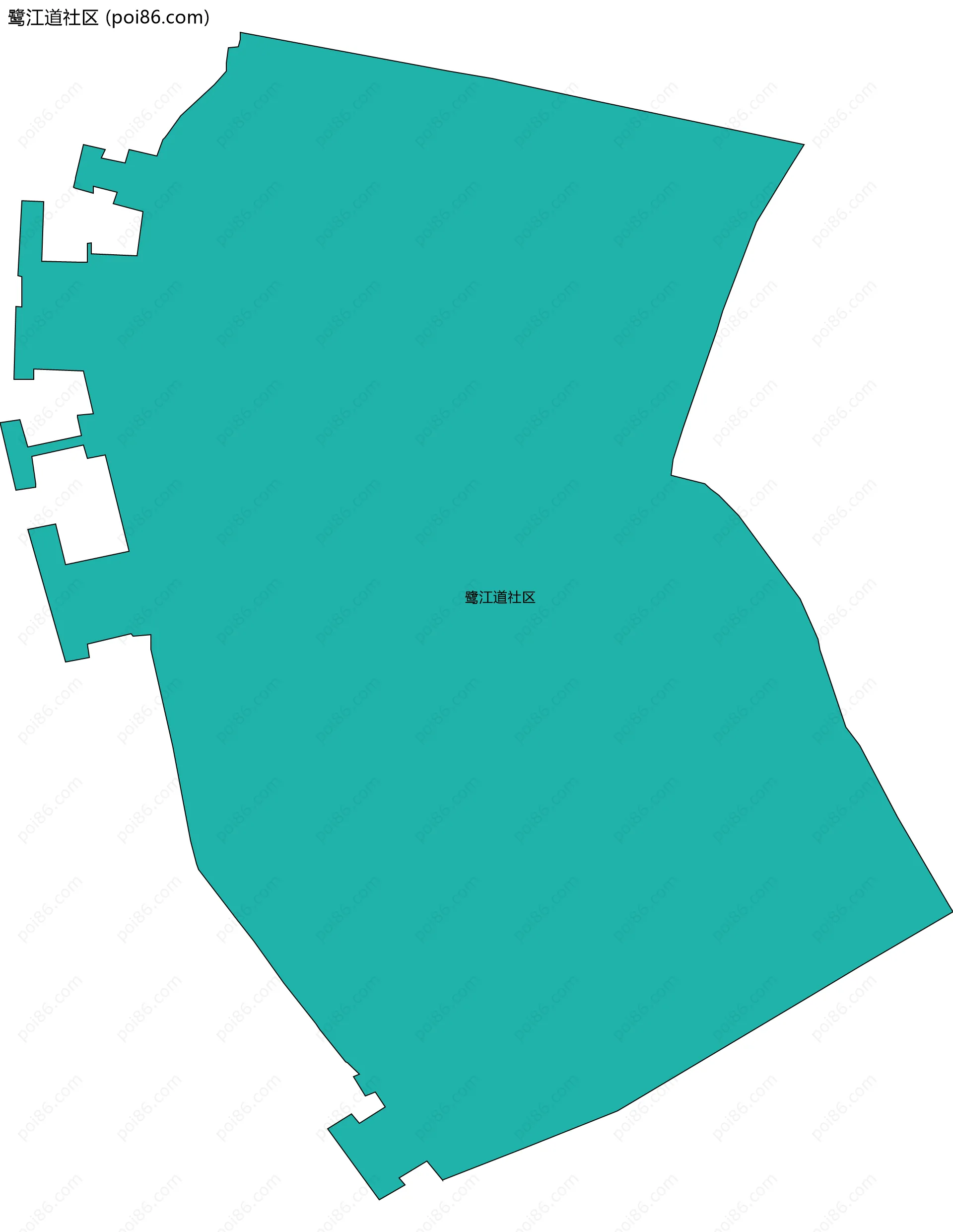 鹭江道社区边界地图