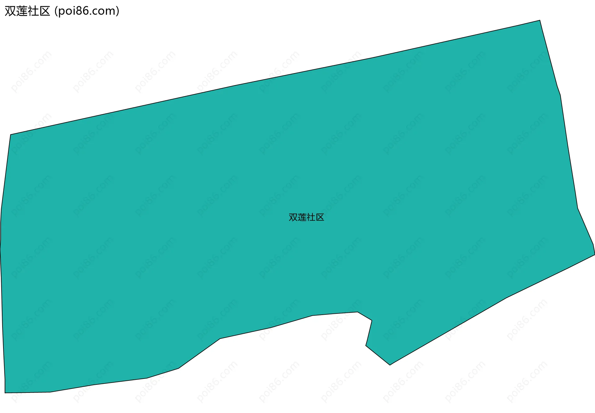 双莲社区边界地图