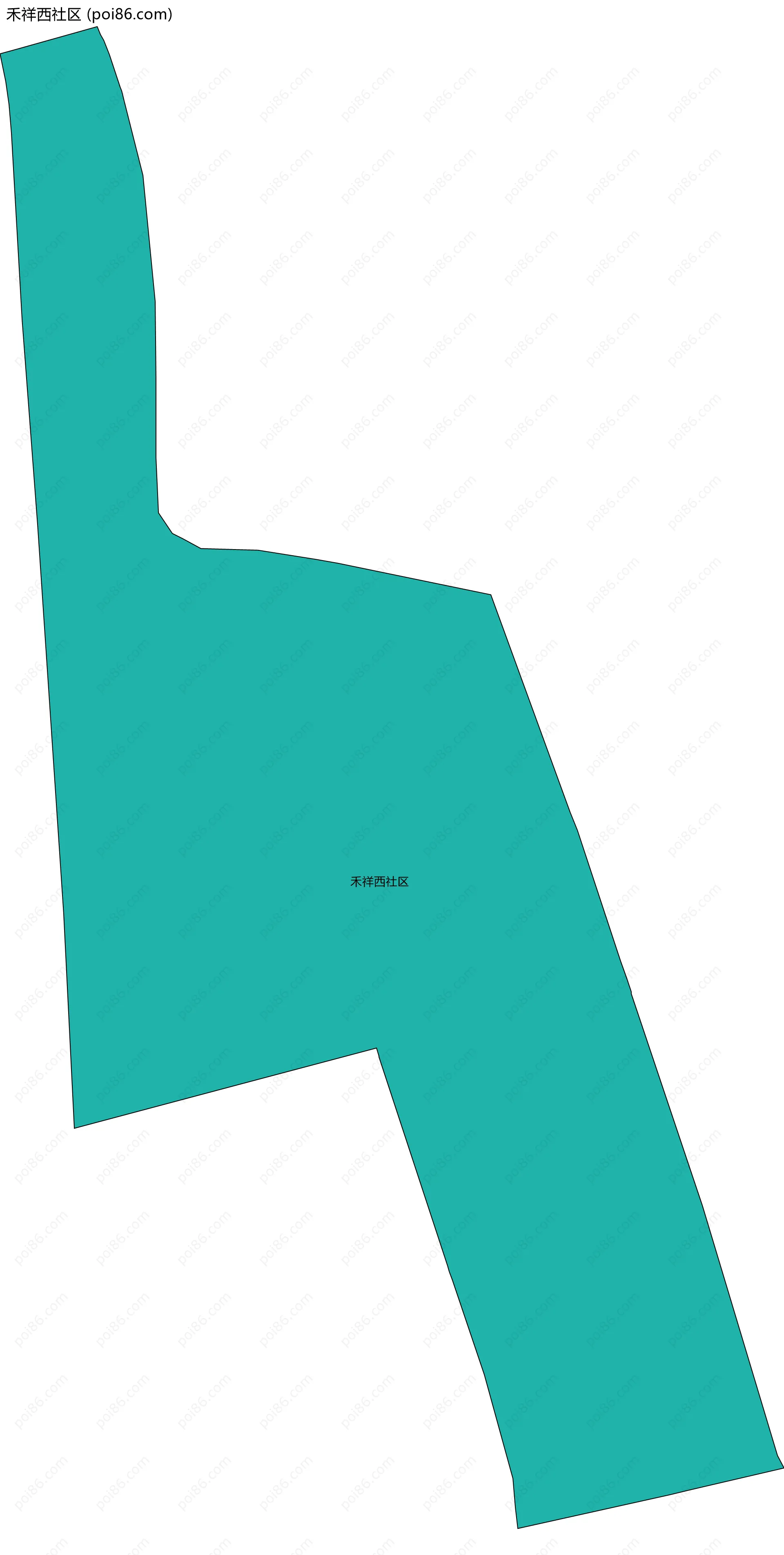 禾祥西社区边界地图