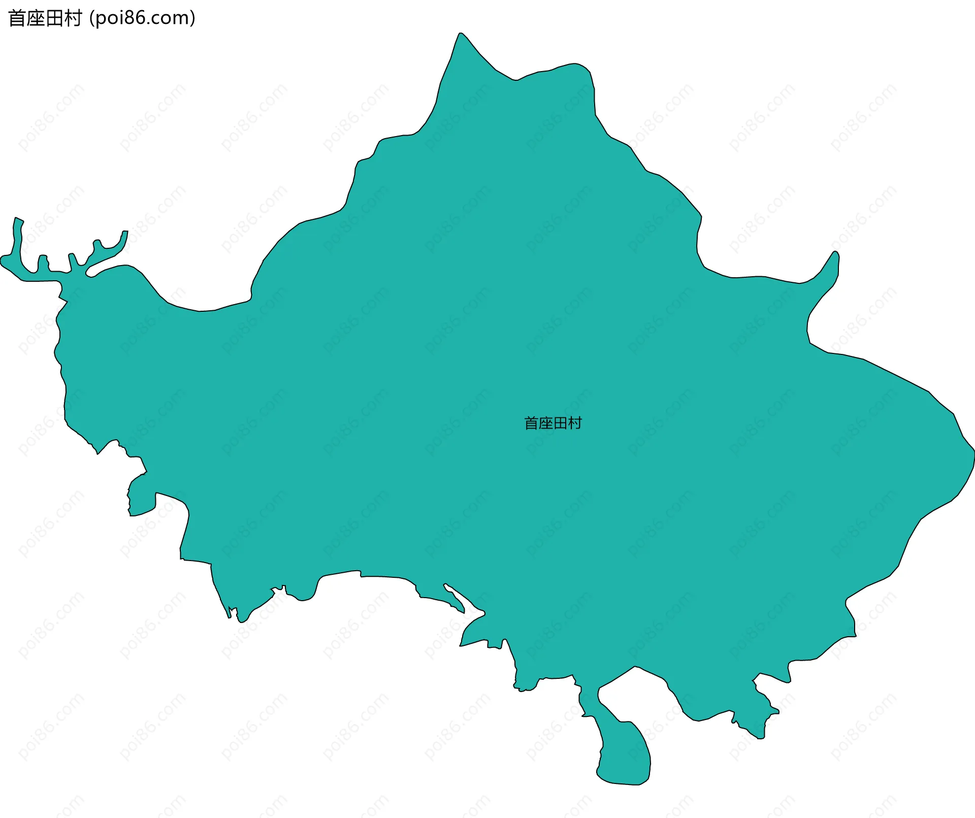 首座田村边界地图