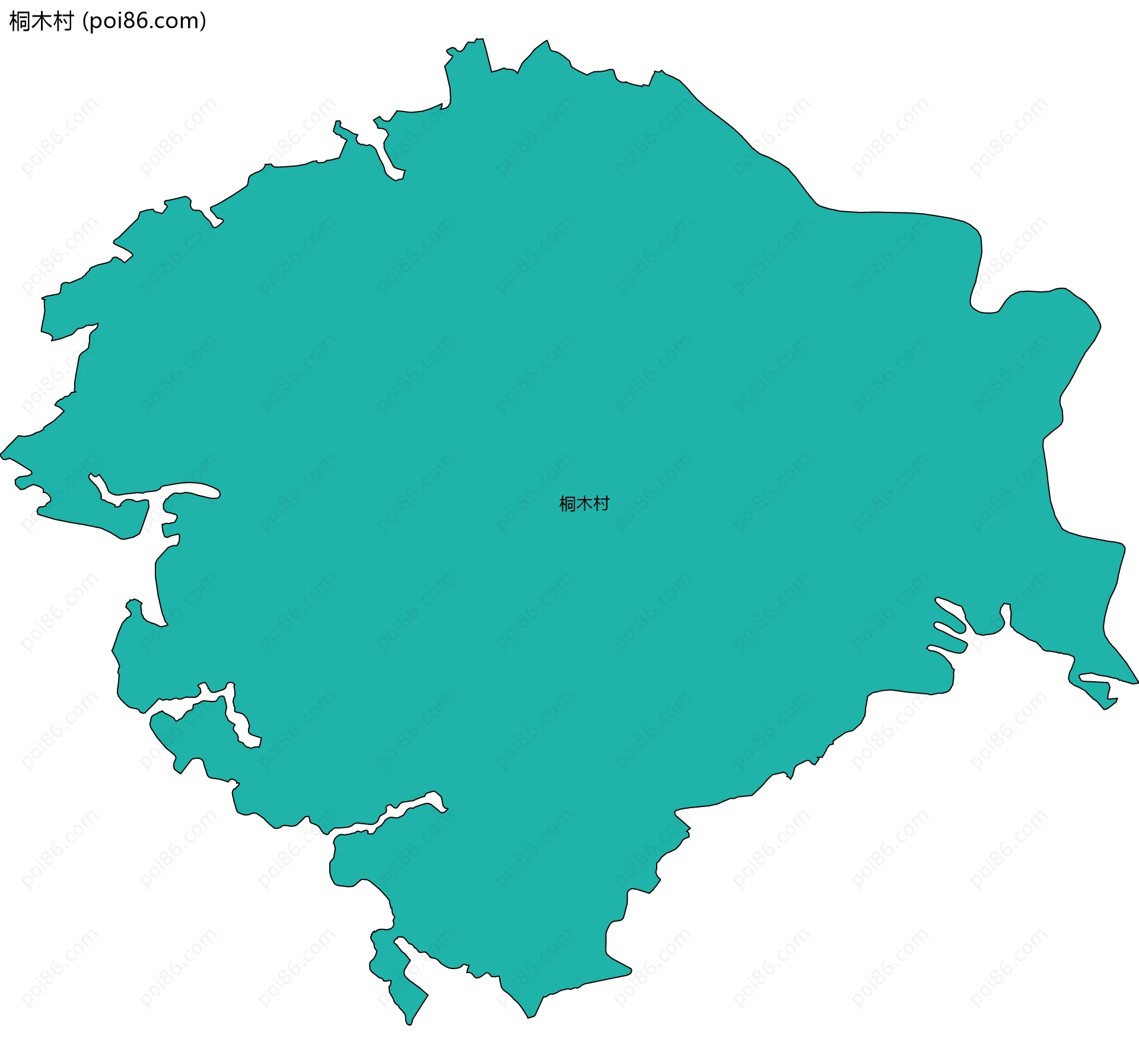 桐木村边界地图