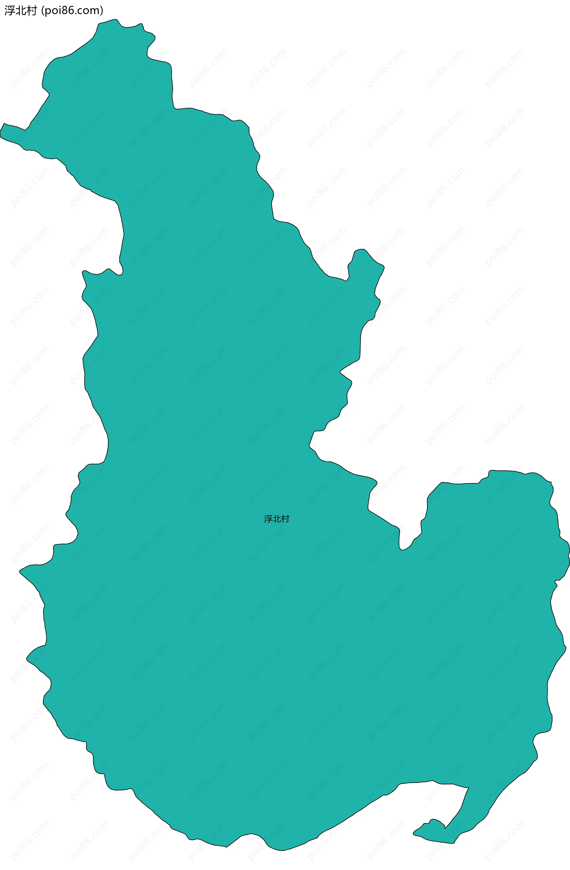 浮北村边界地图