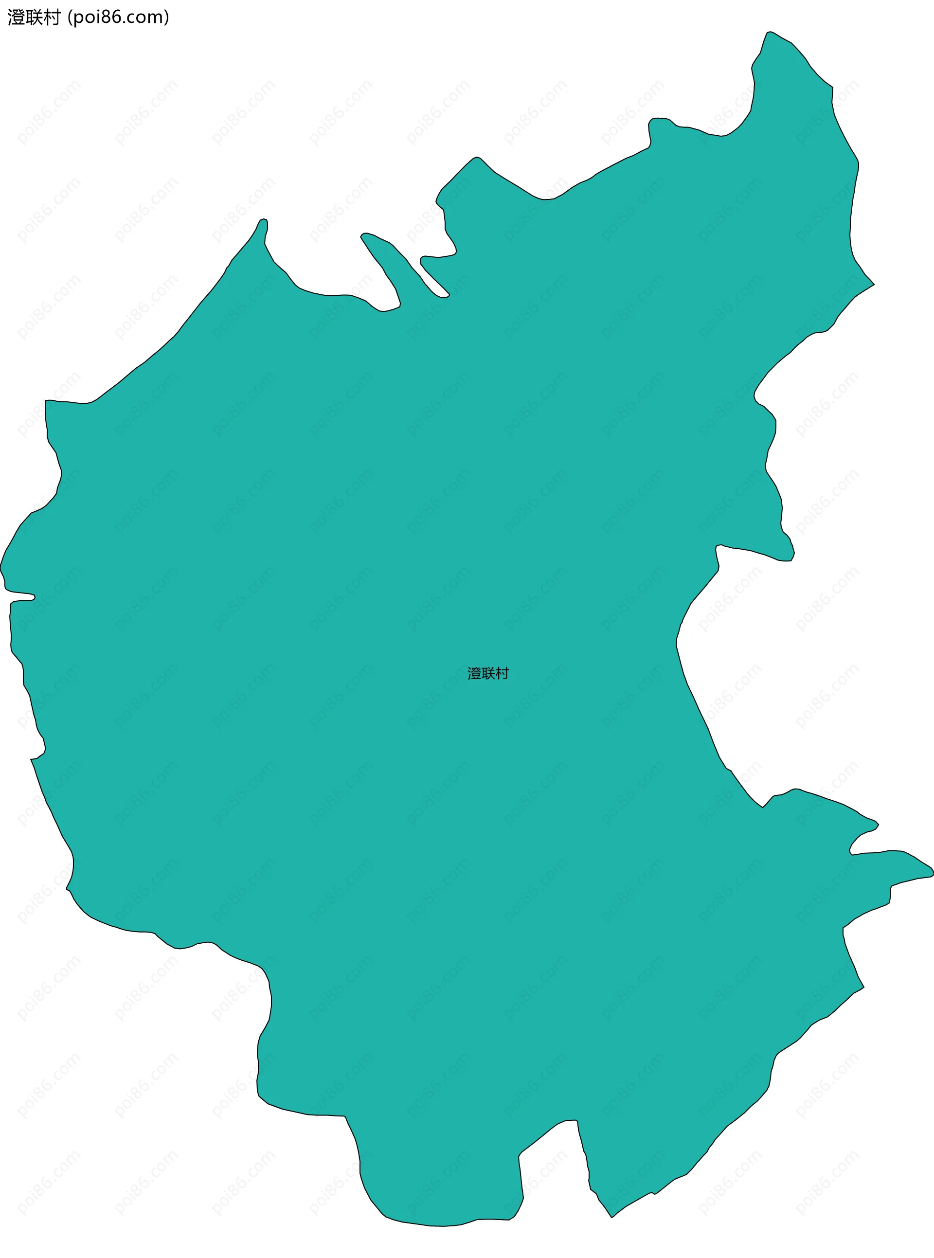 澄联村边界地图