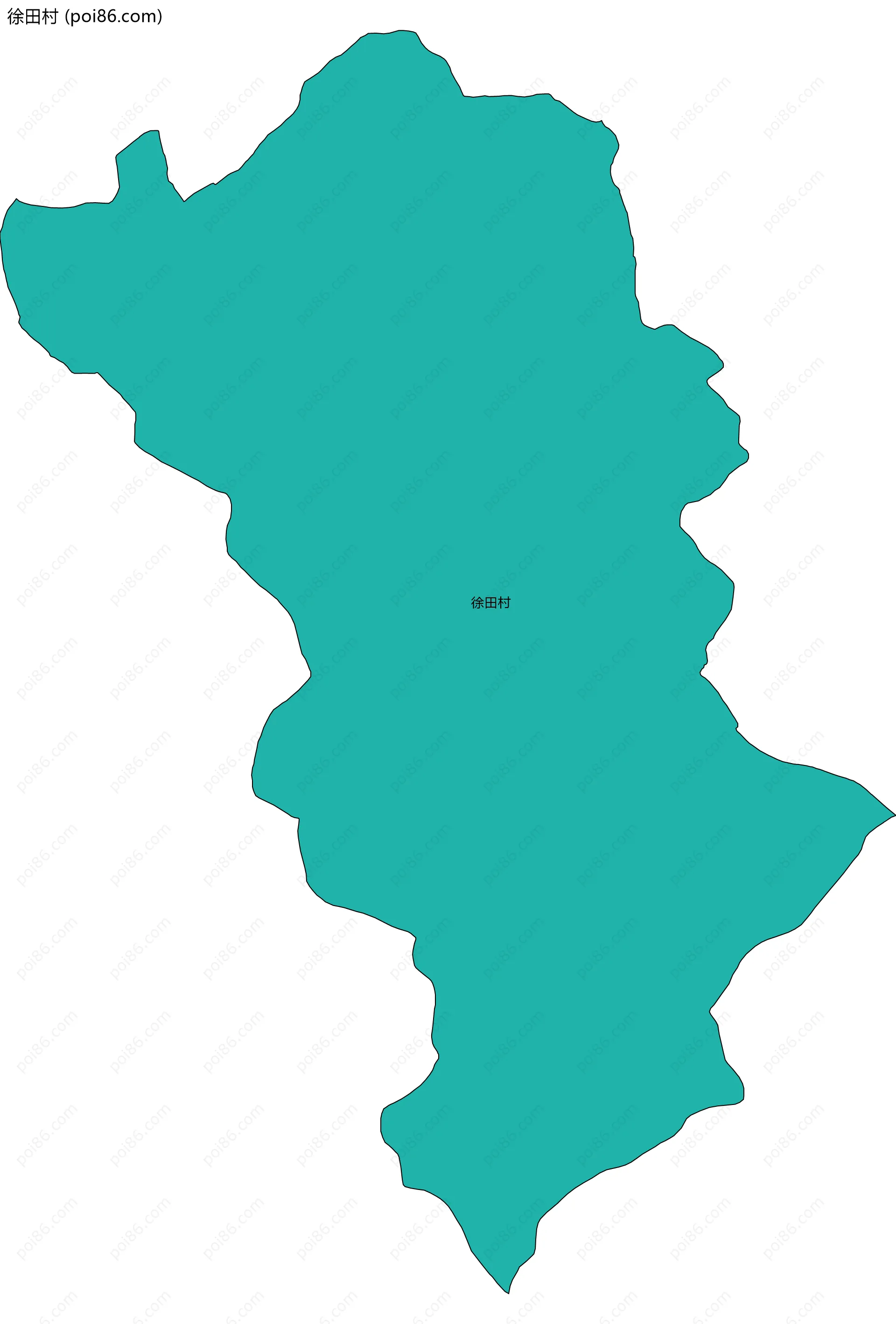 徐田村边界地图