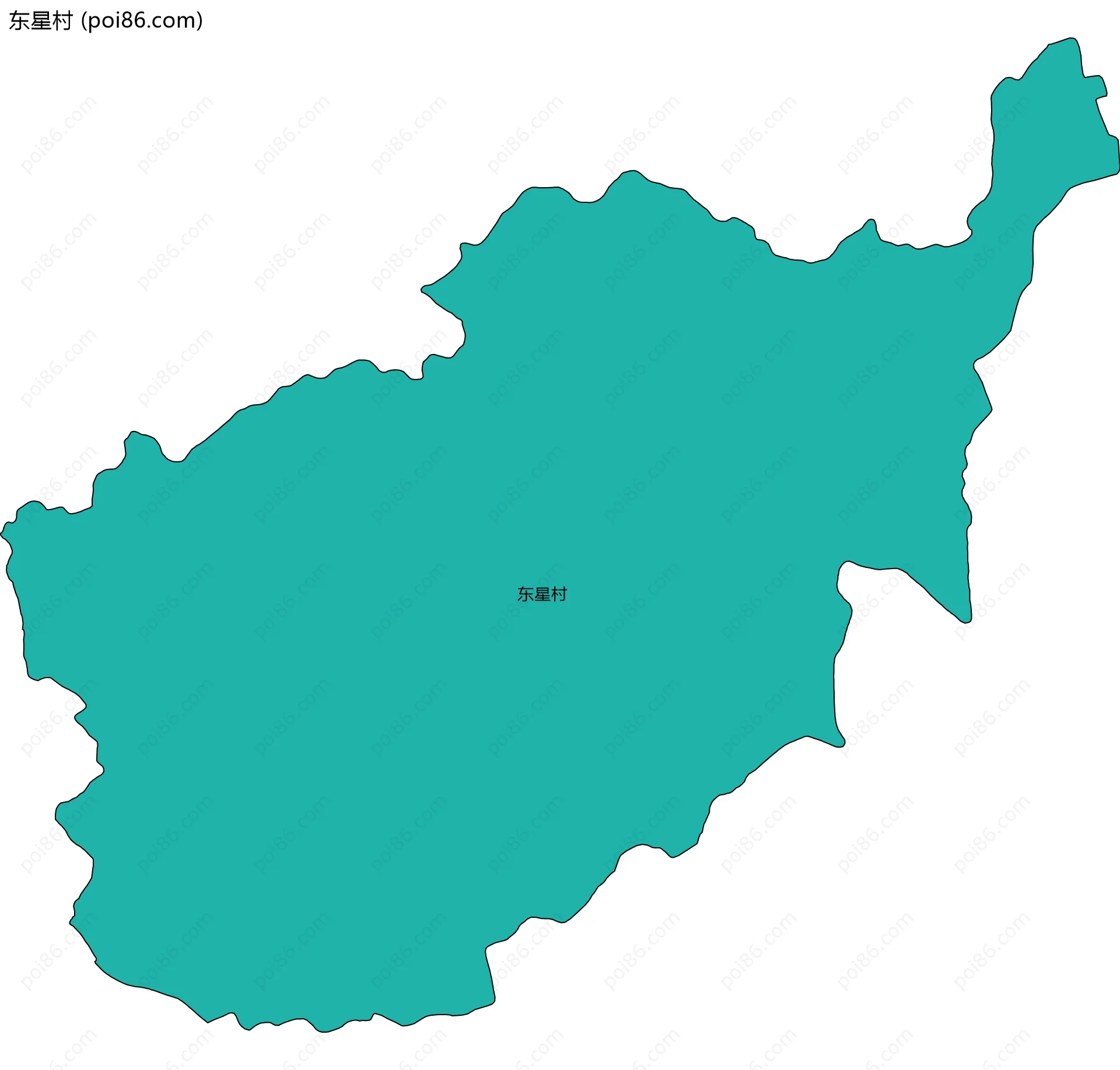 东星村边界地图