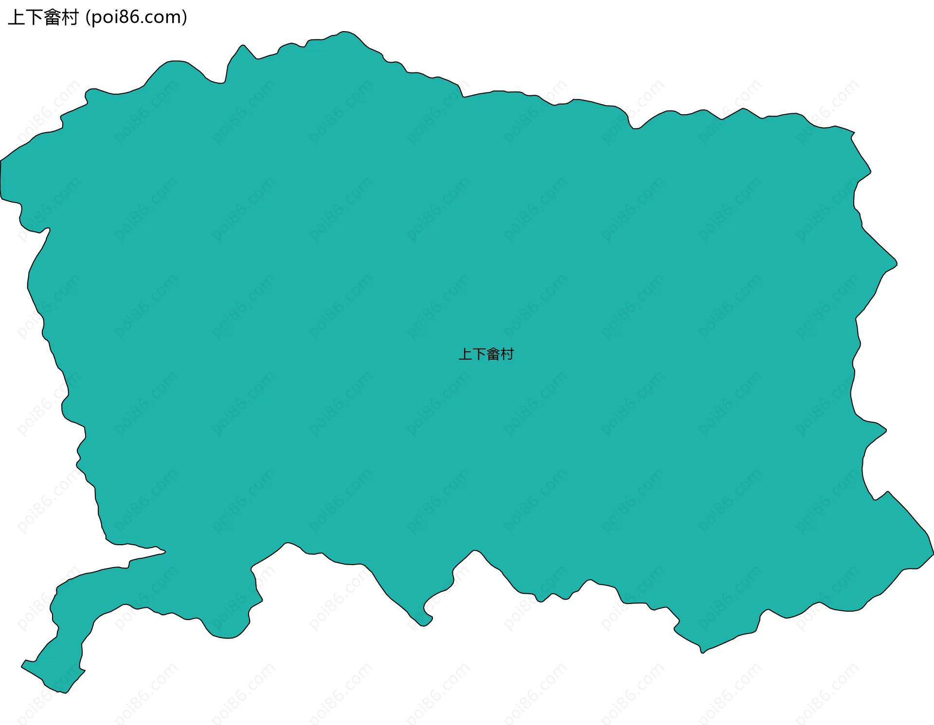 上下畲村边界地图