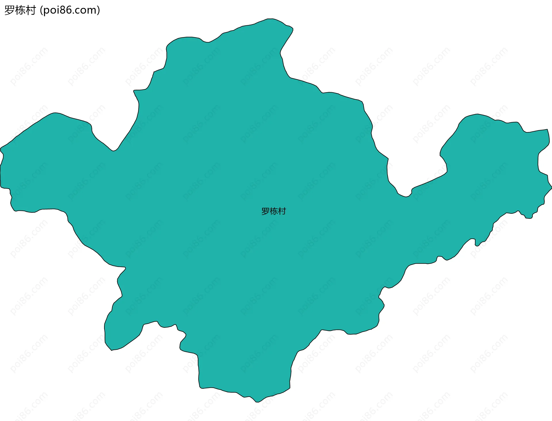 罗栋村边界地图