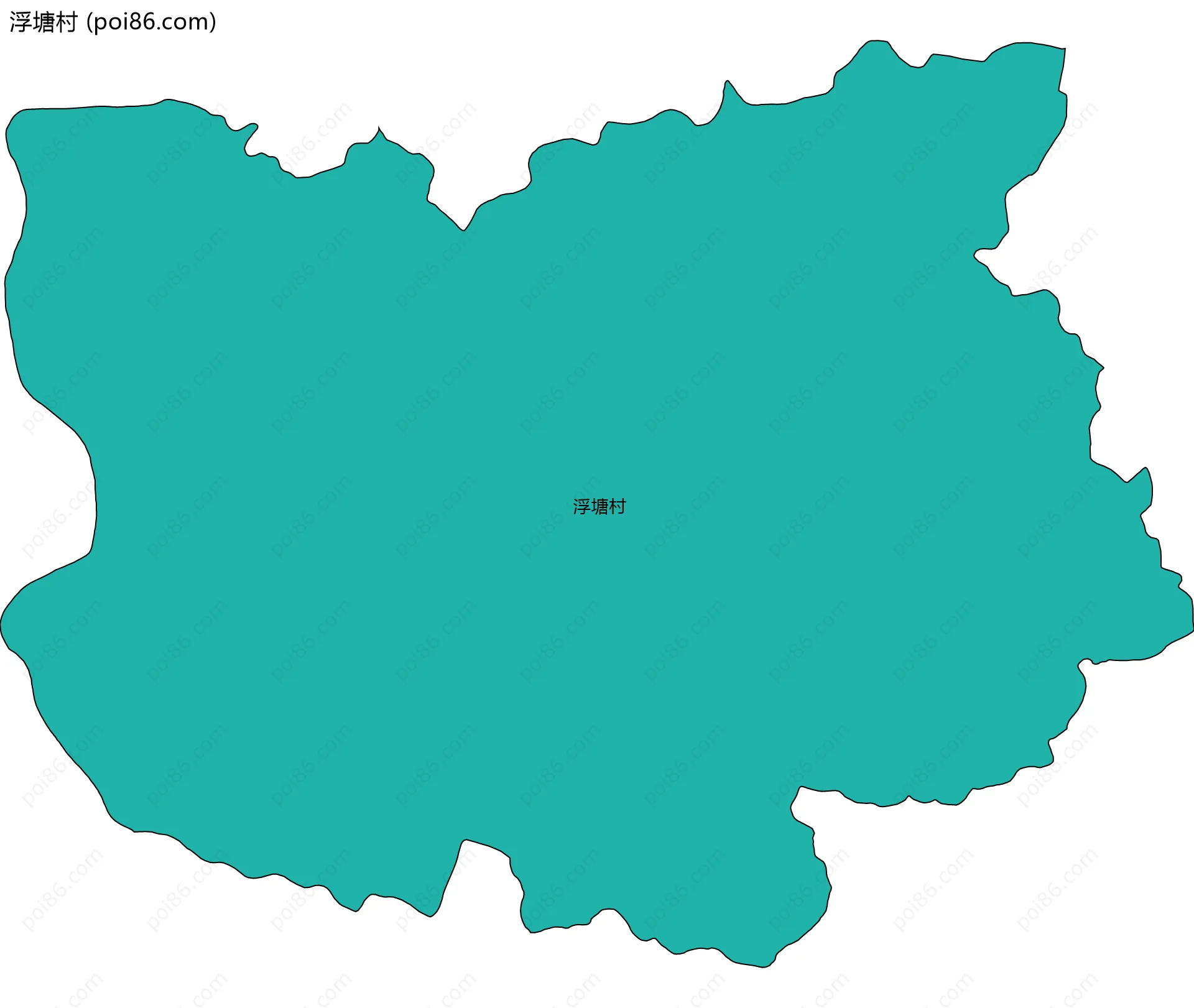 浮塘村边界地图