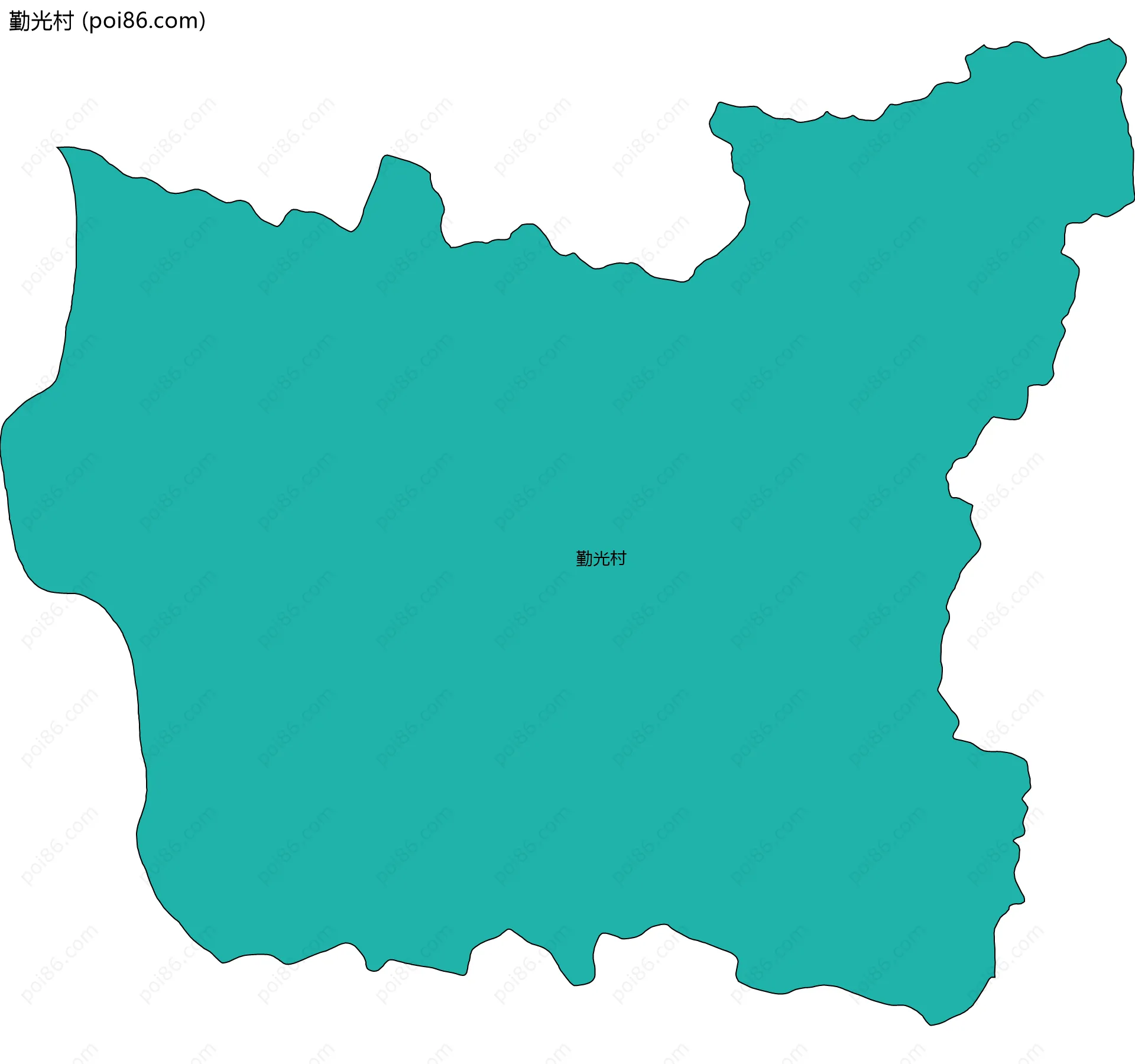 勤光村边界地图