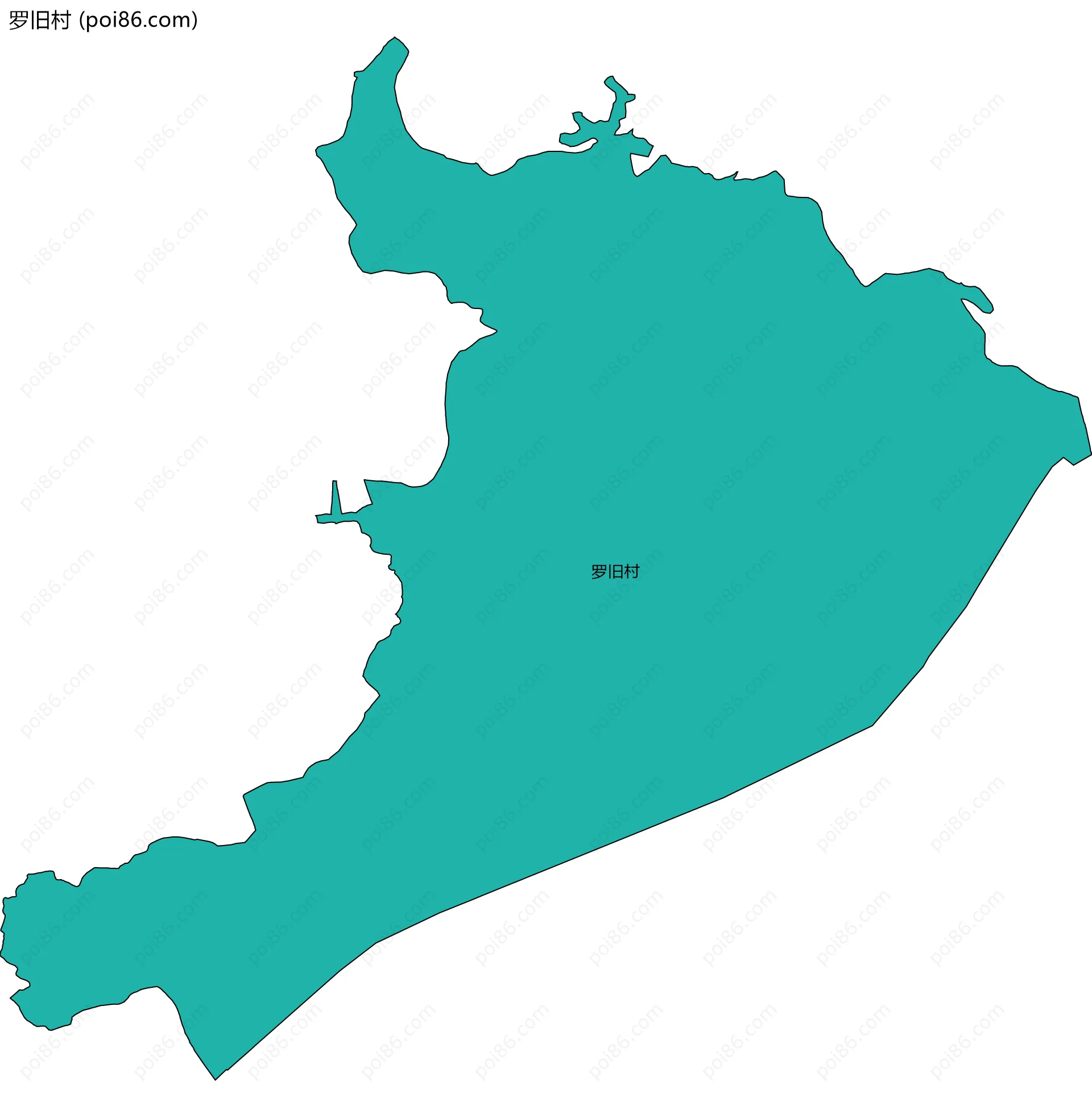 罗旧村边界地图