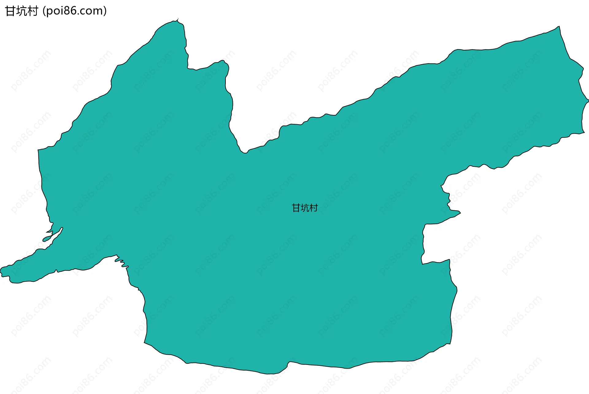甘坑村边界地图