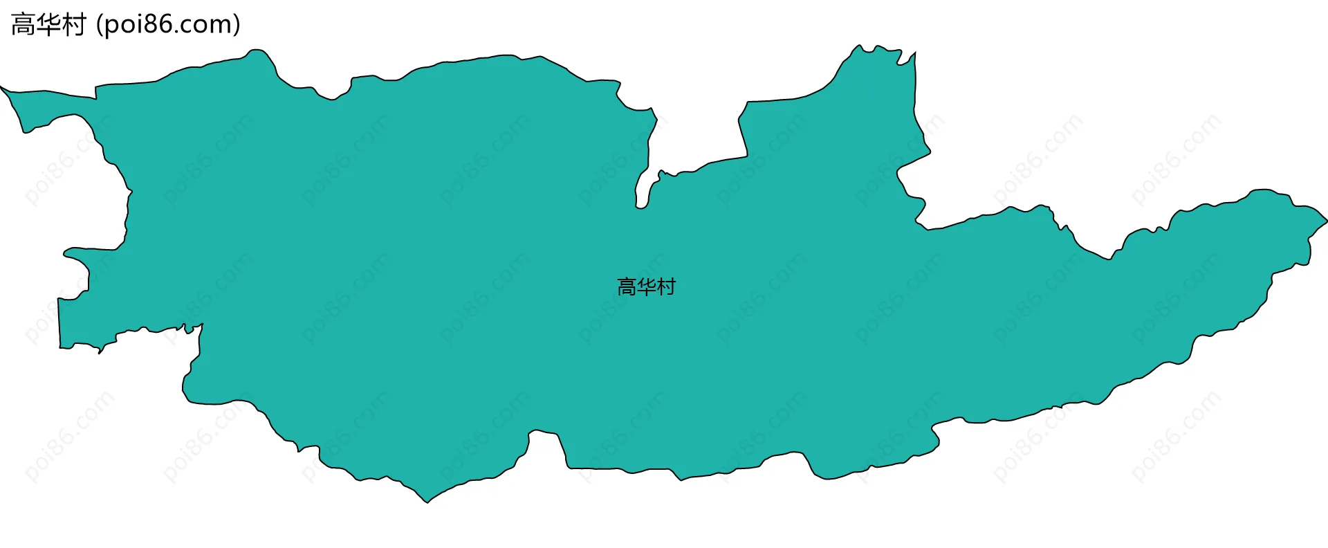 高华村边界地图