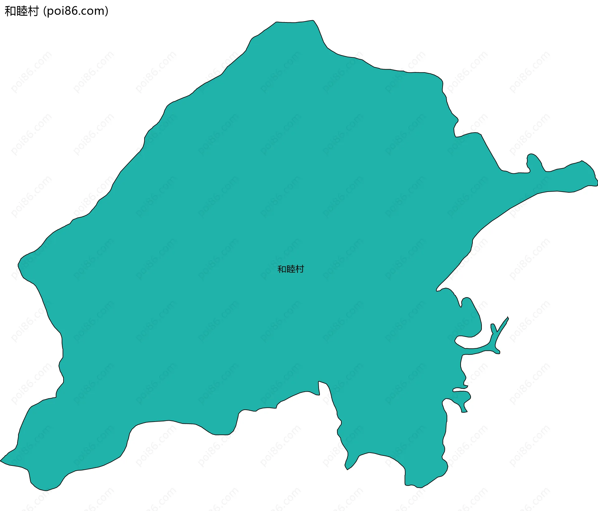 和睦村边界地图