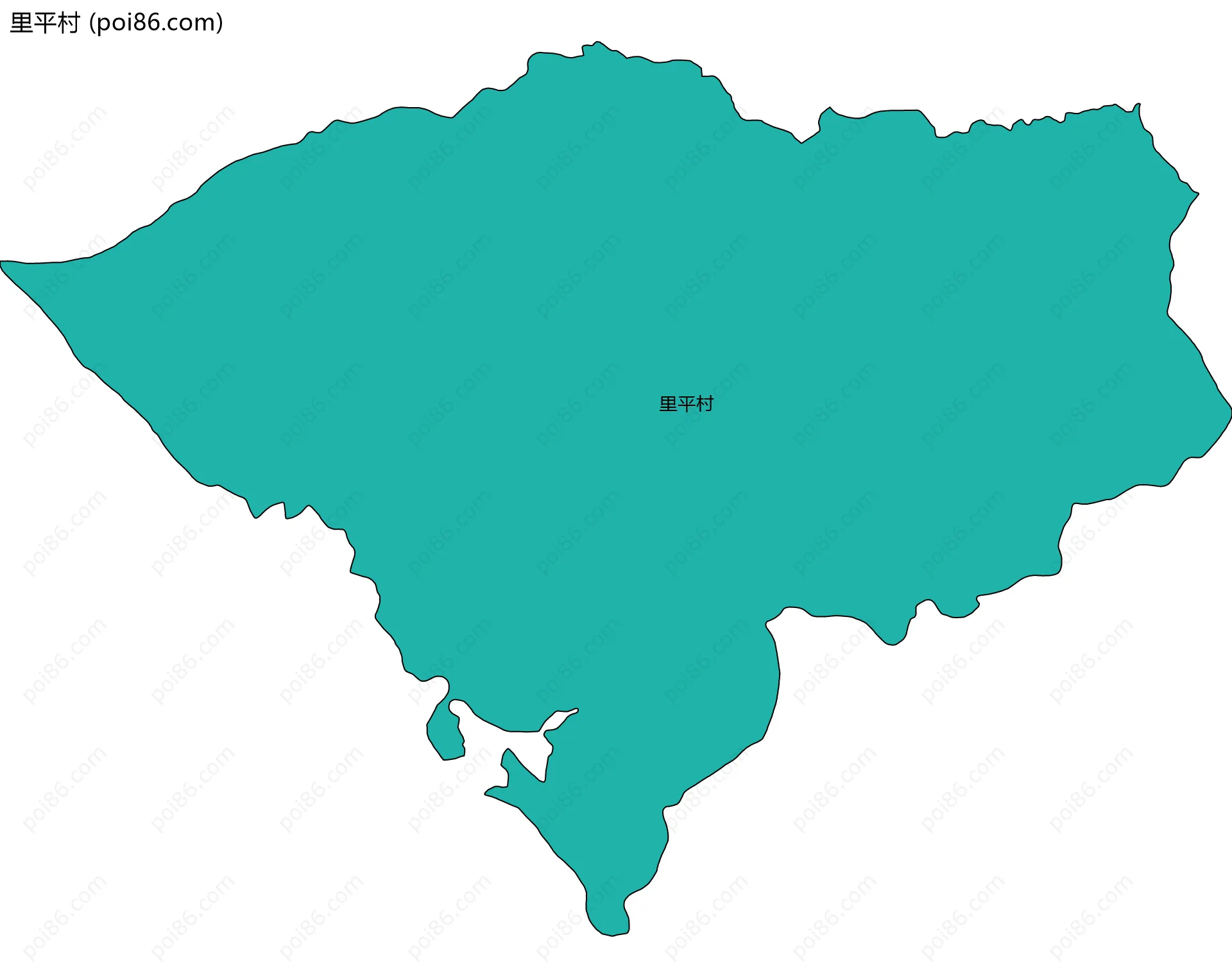 里平村边界地图