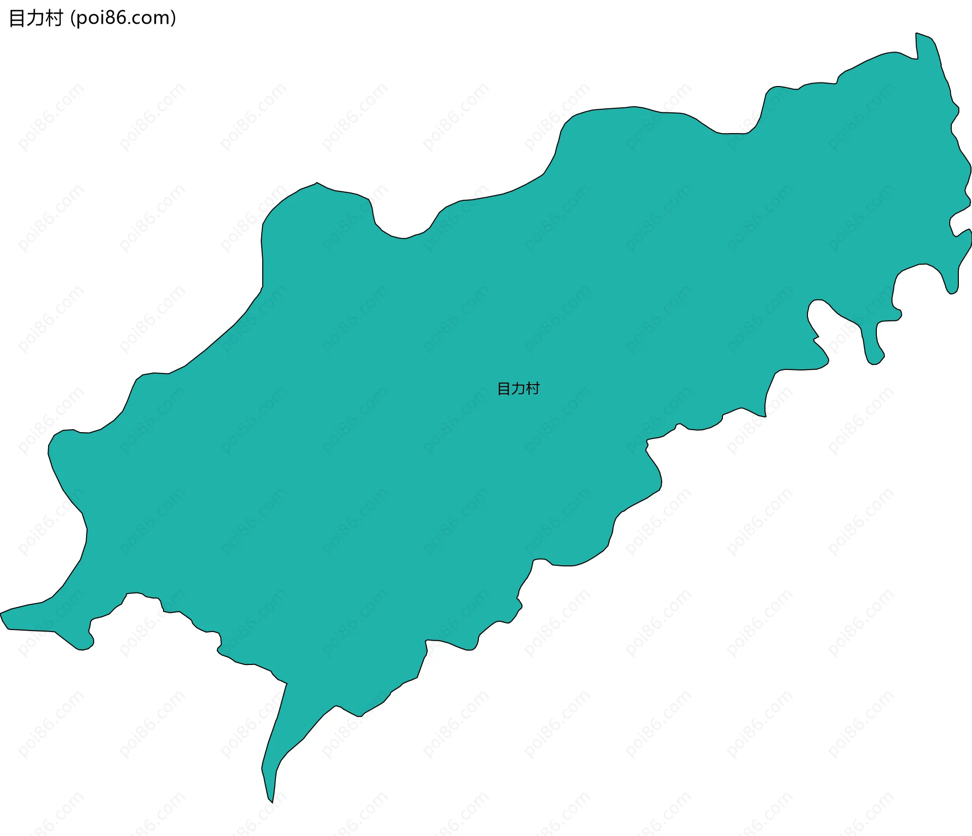 目力村边界地图