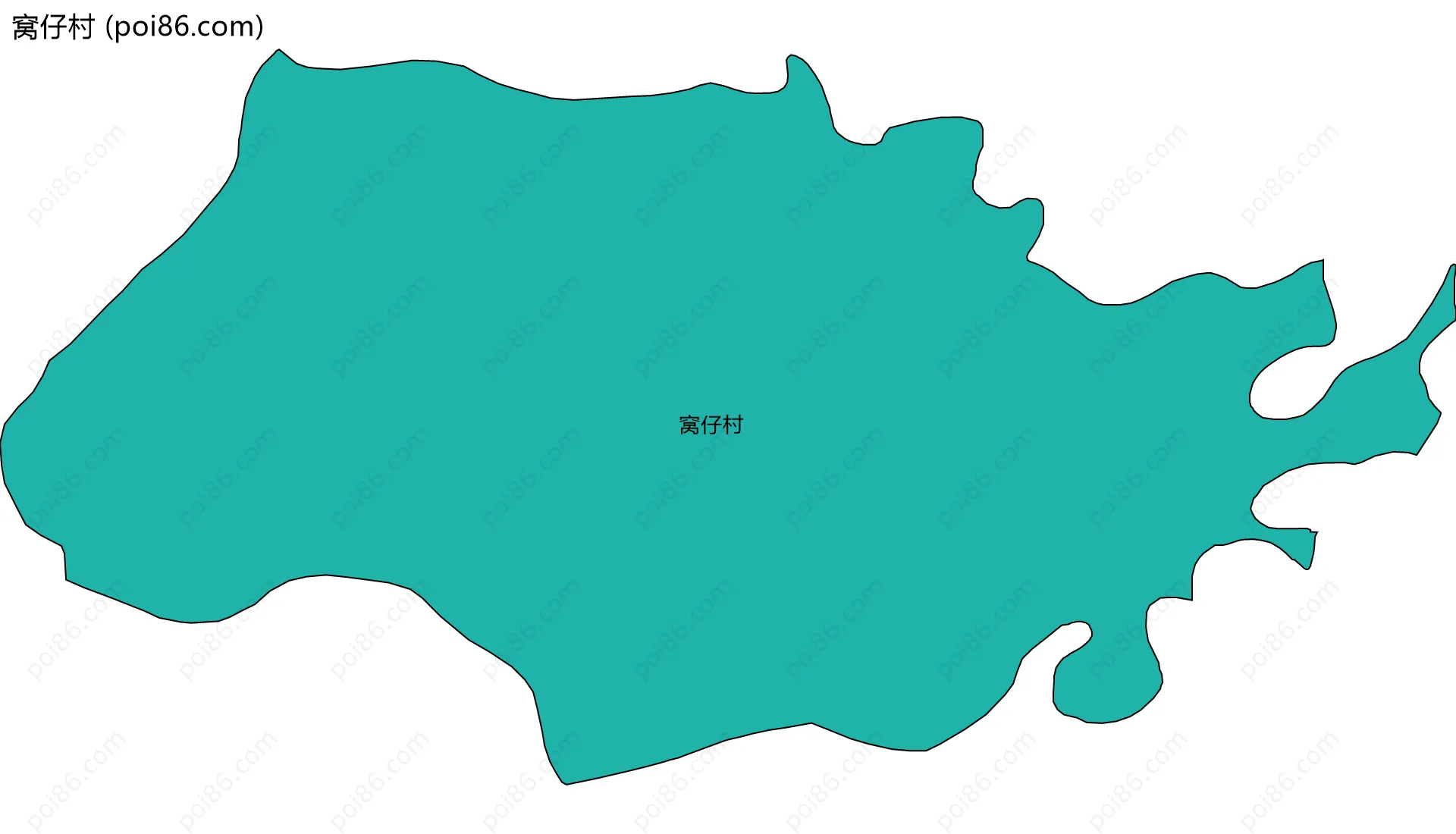 窝仔村边界地图