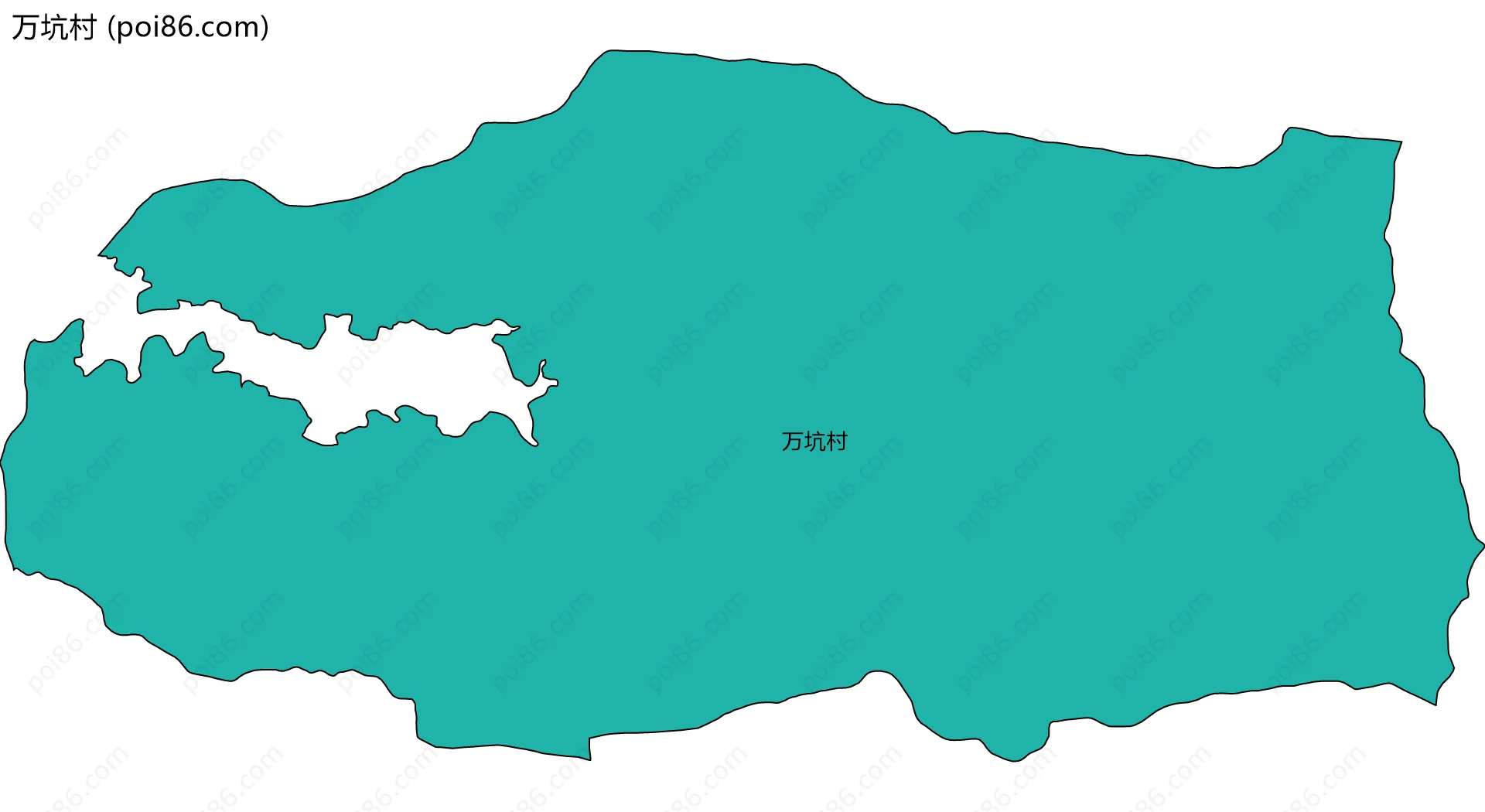 万坑村边界地图