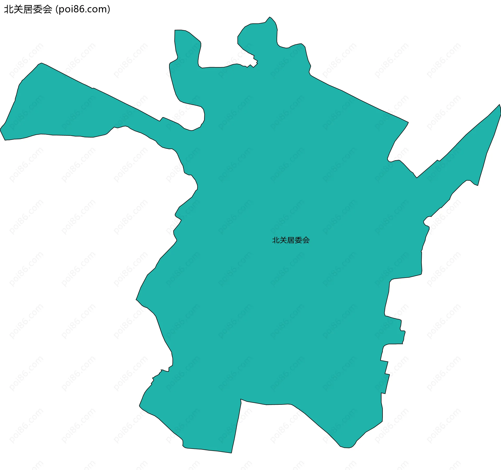 北关居委会边界地图
