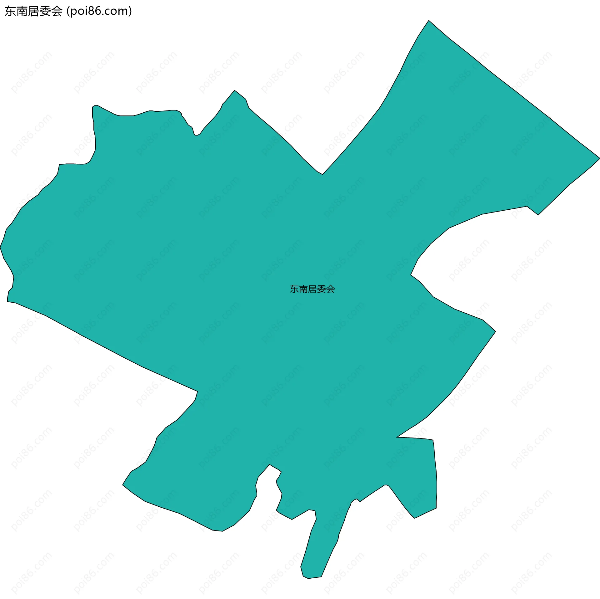 东南居委会边界地图