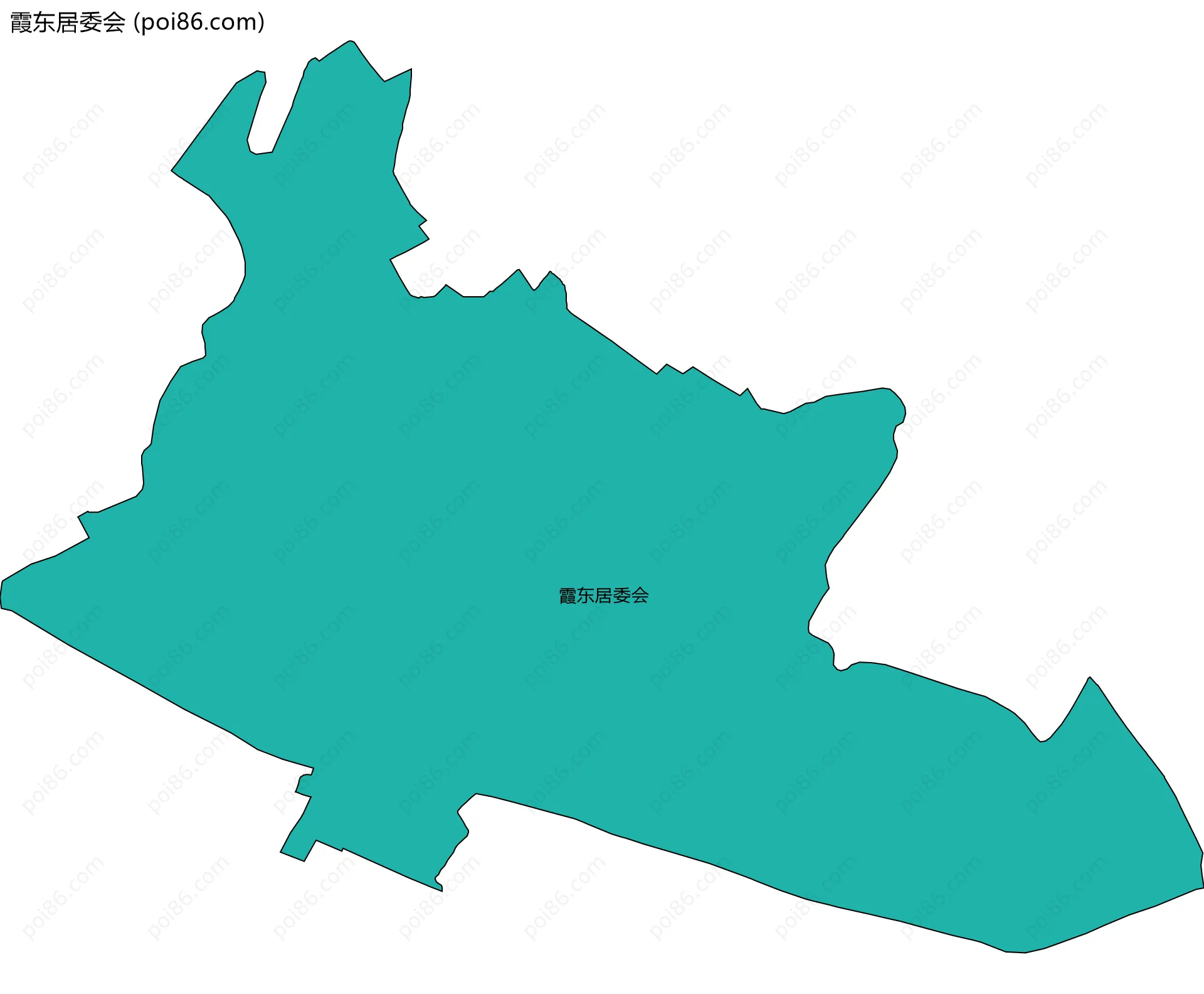 霞东居委会边界地图