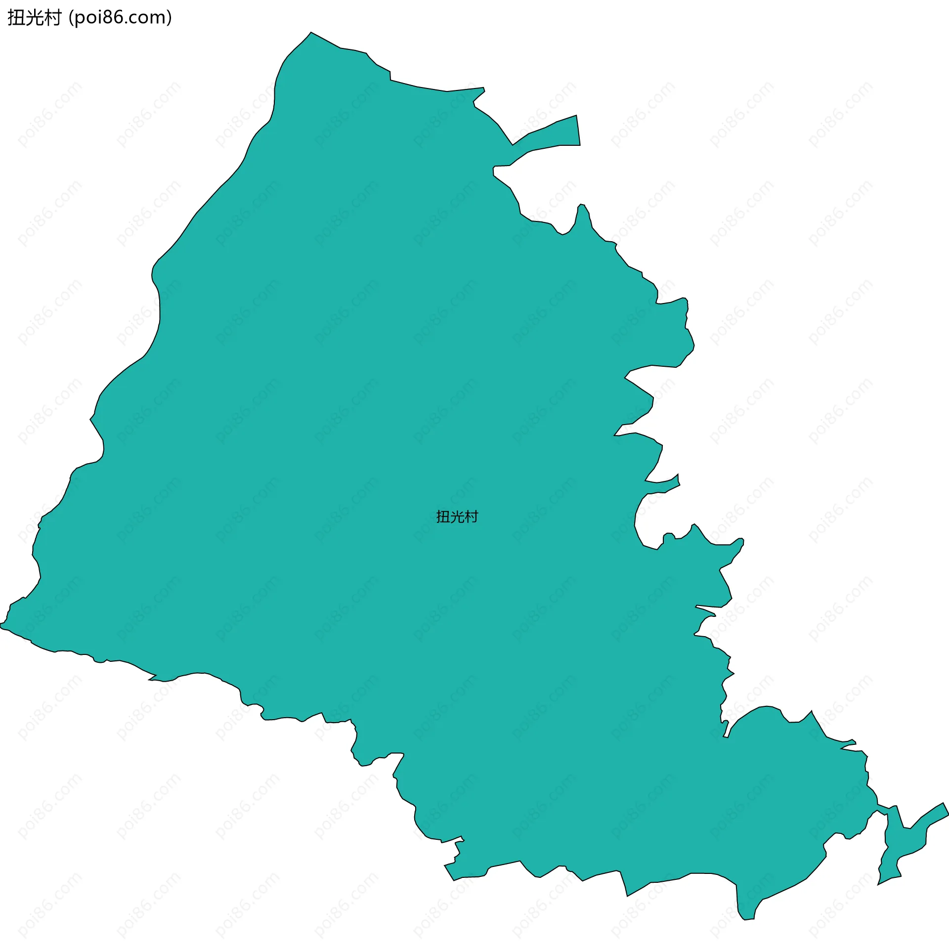 扭光村边界地图