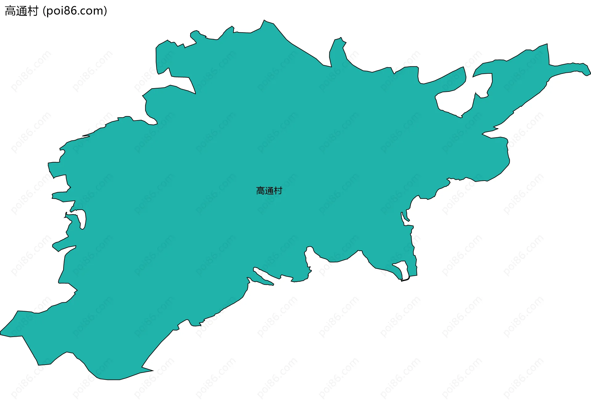 高通村边界地图