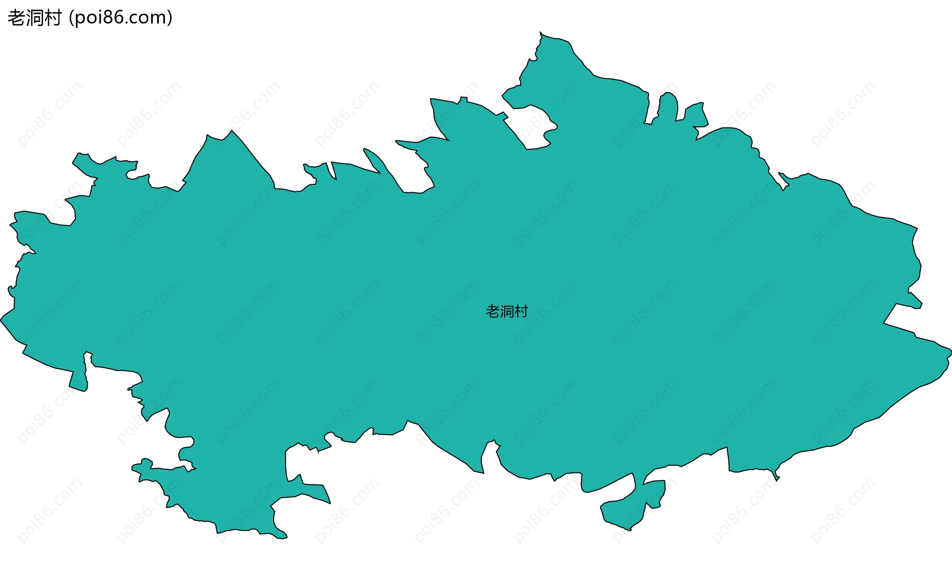 老洞村边界地图