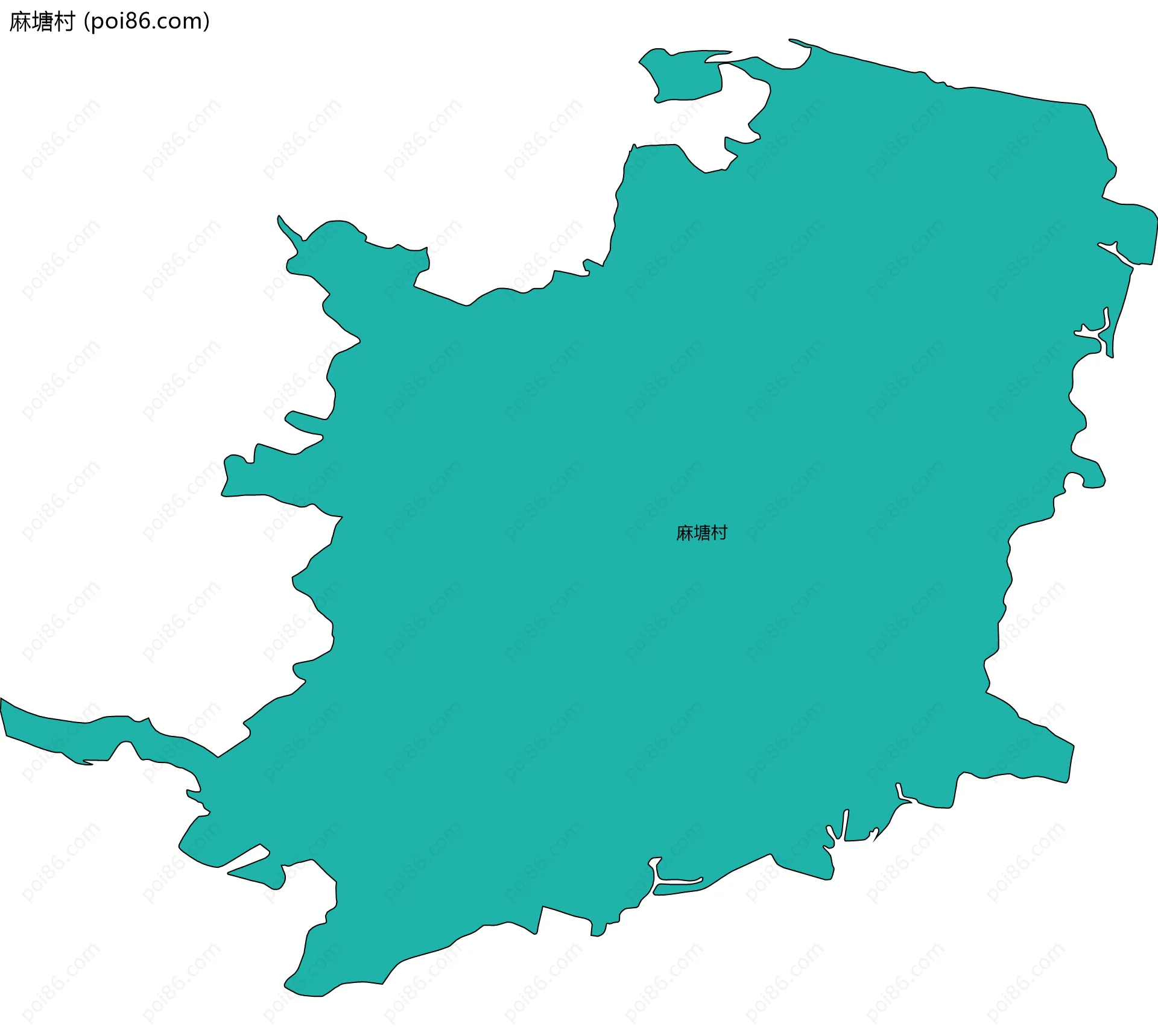 麻塘村边界地图