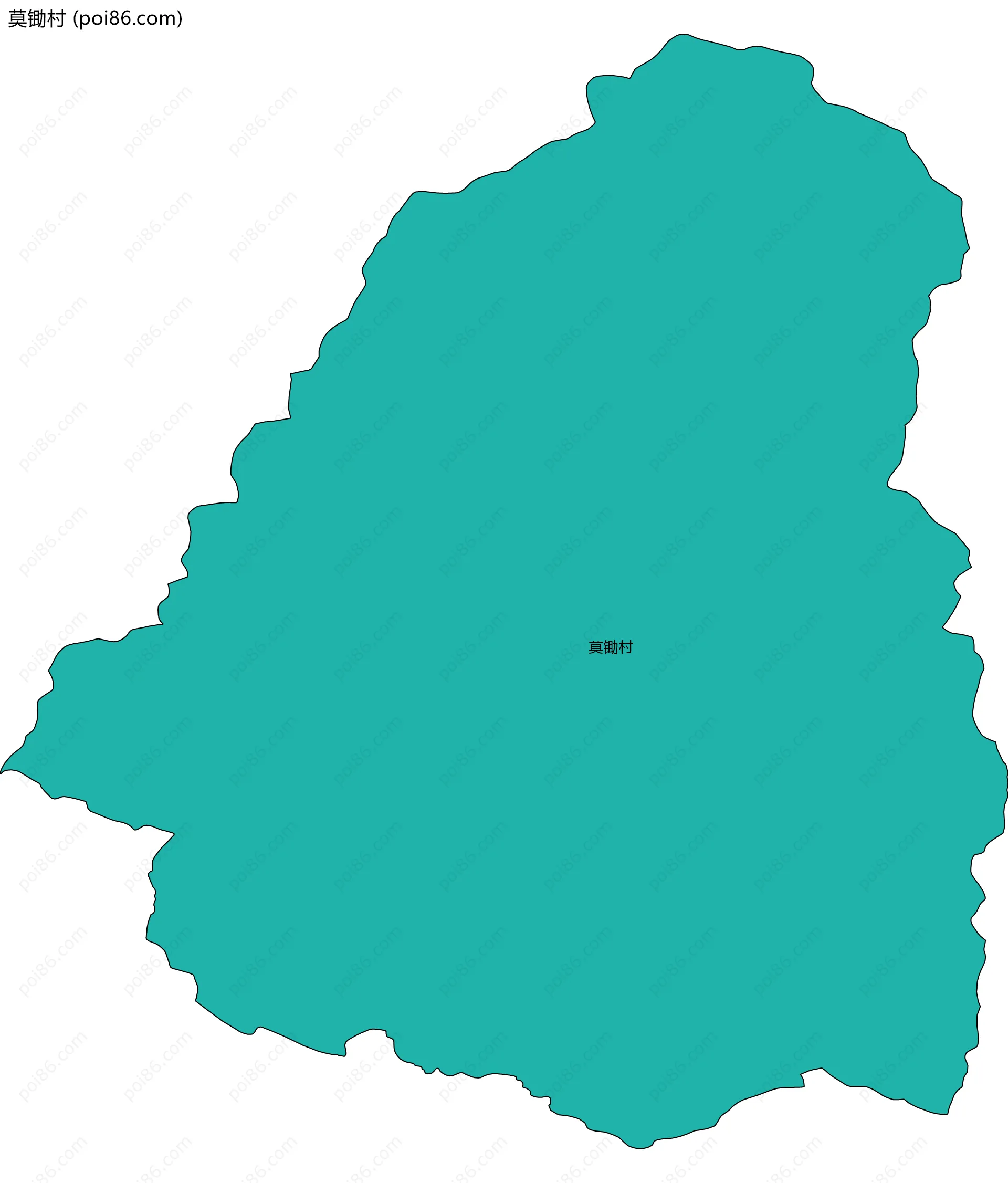 莫锄村边界地图