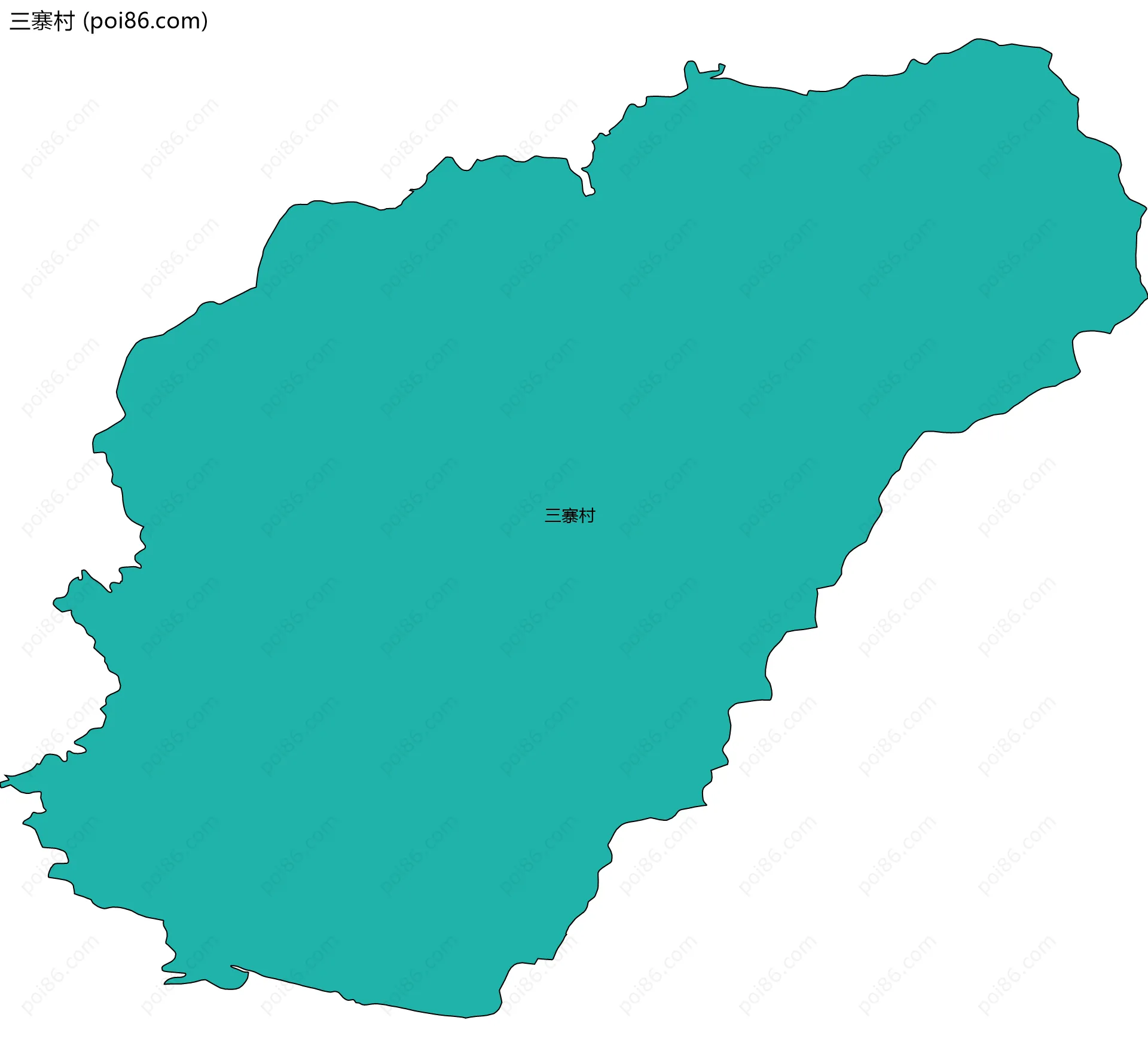三寨村边界地图