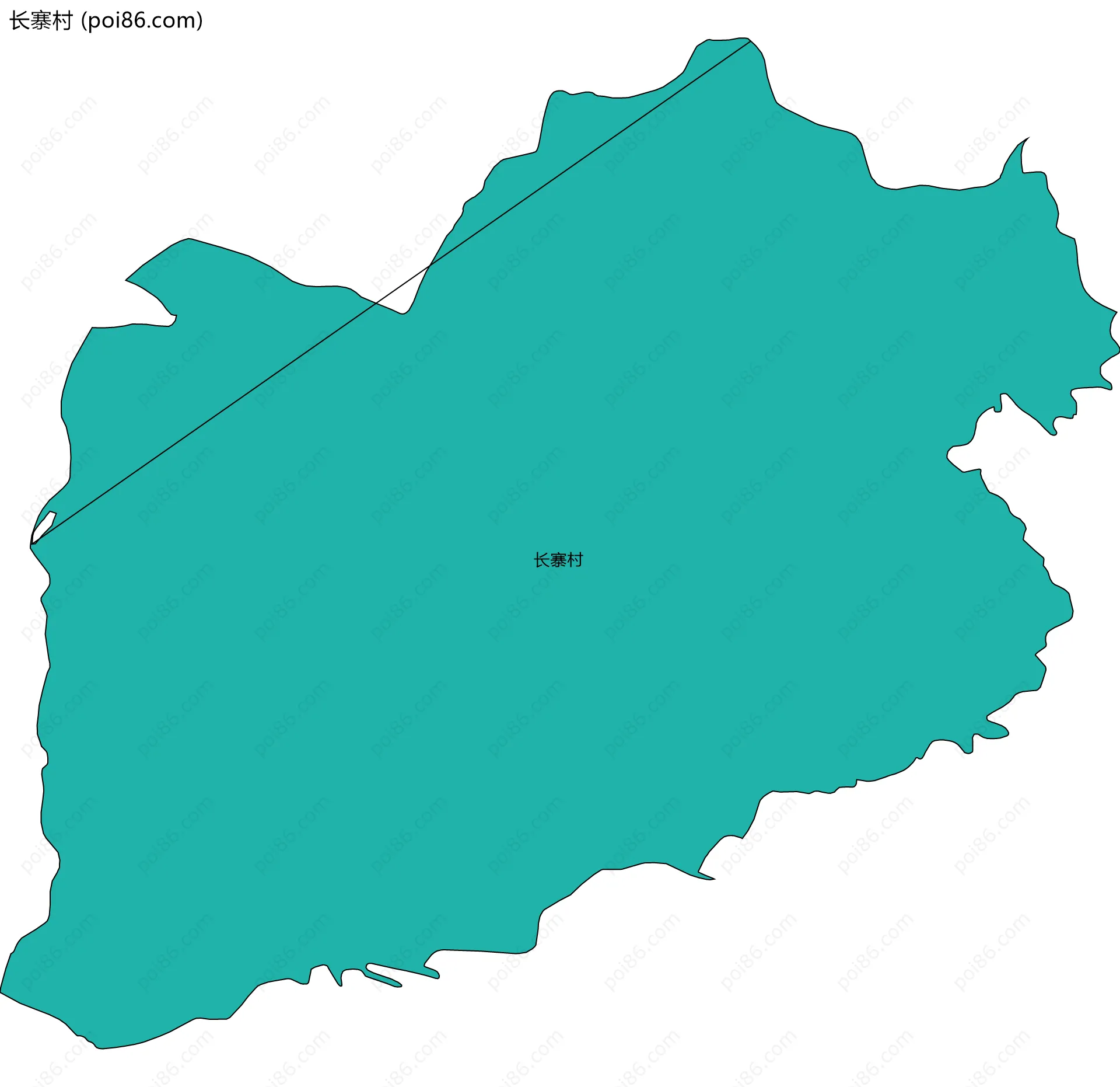 长寨村边界地图