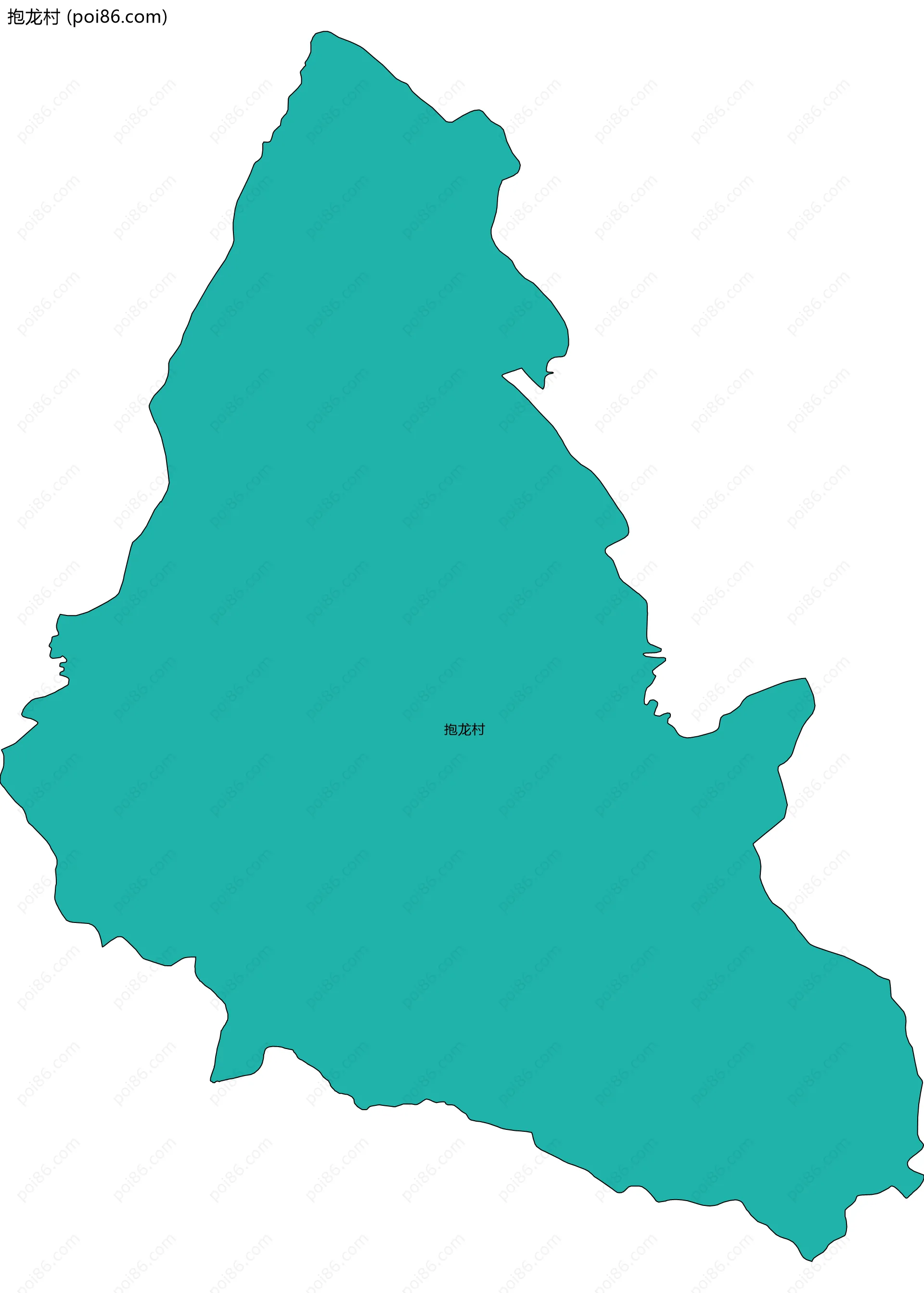 抱龙村边界地图