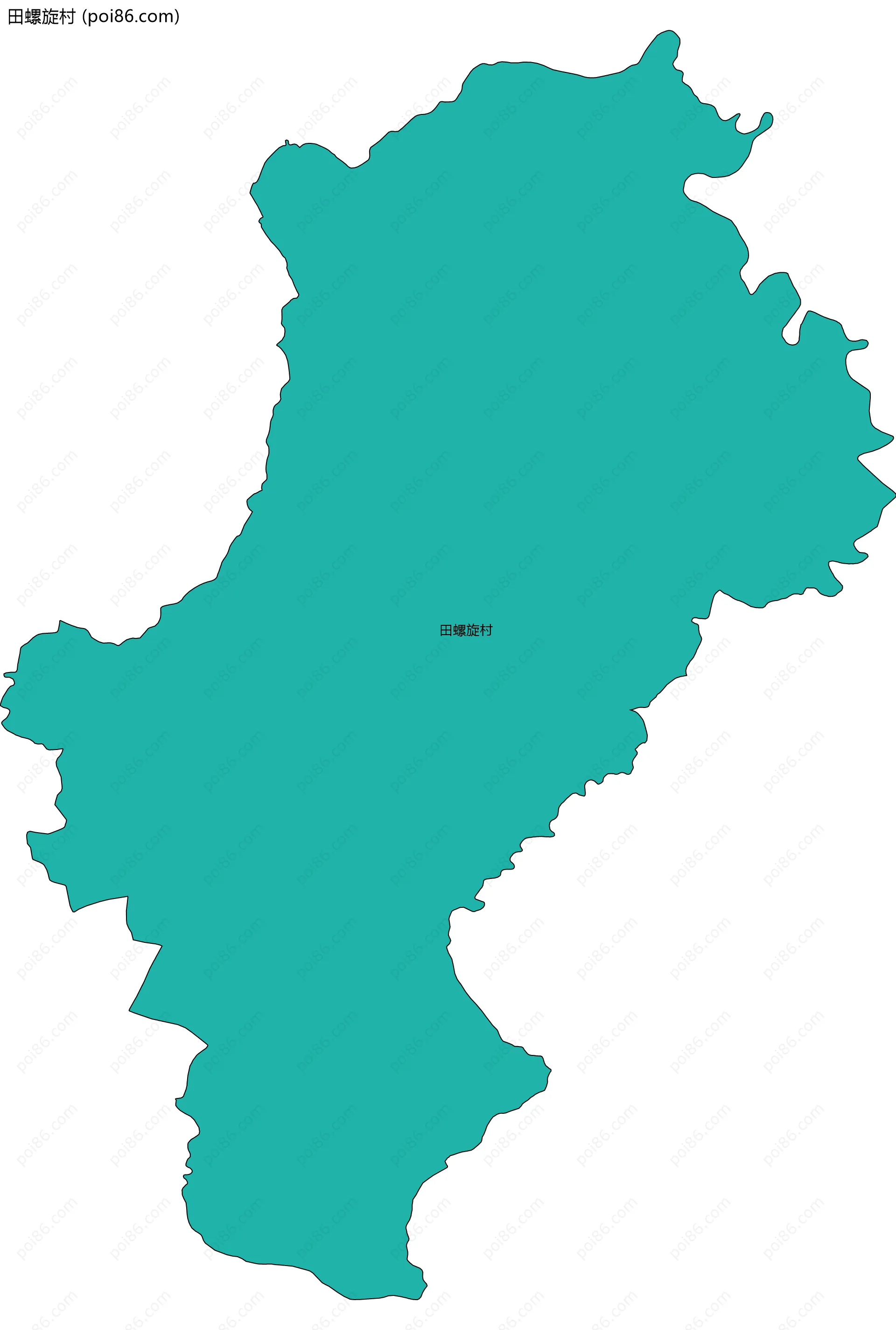 田螺旋村边界地图