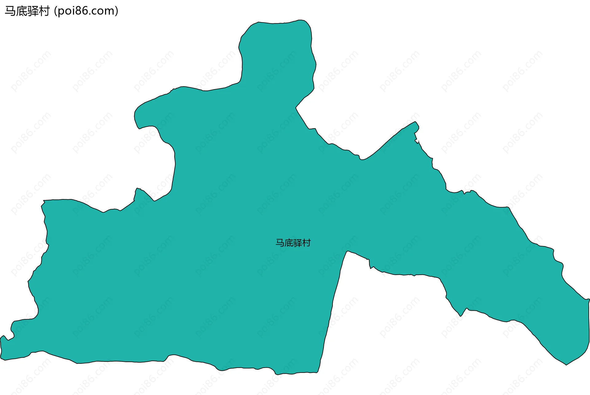 马底驿村边界地图