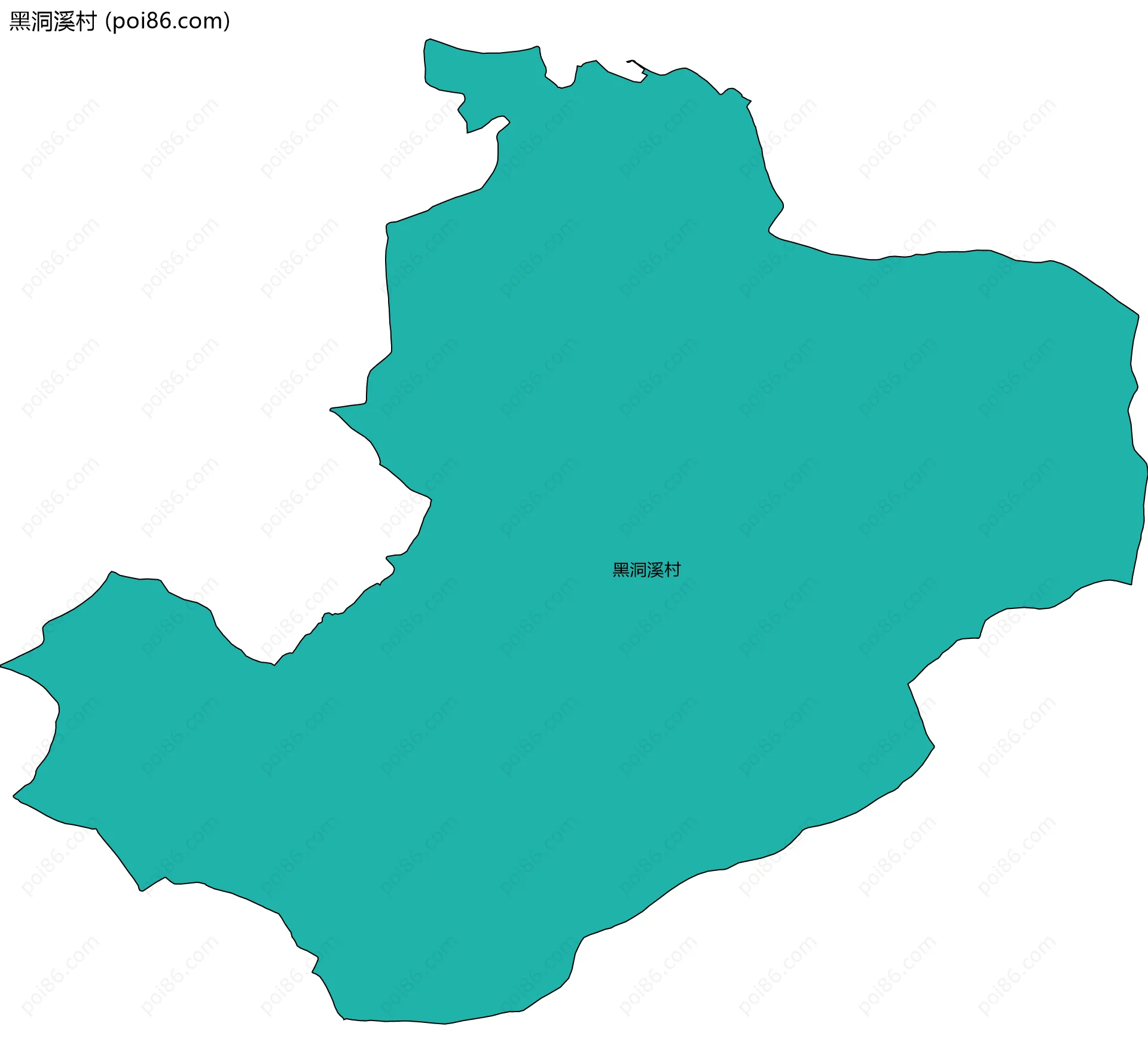 黑洞溪村边界地图