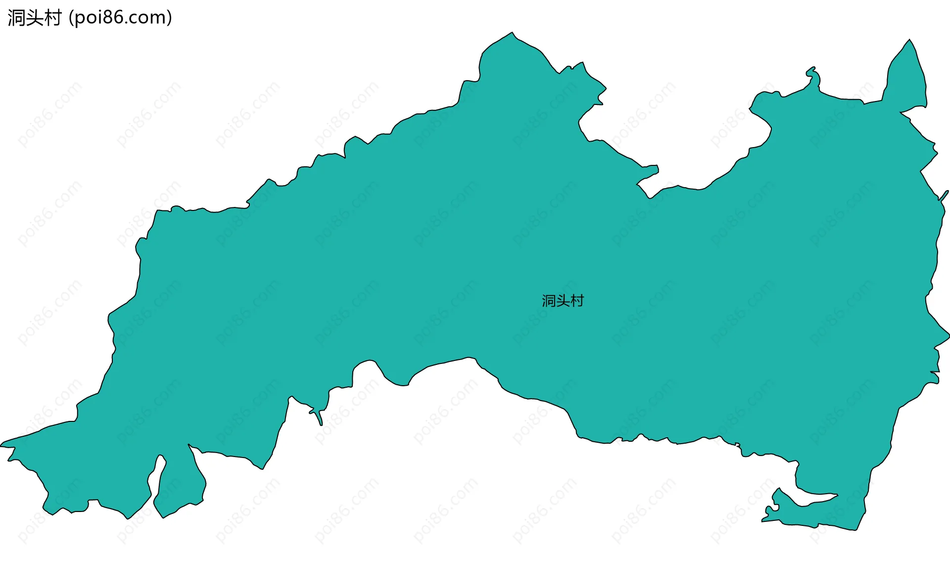 洞头村边界地图