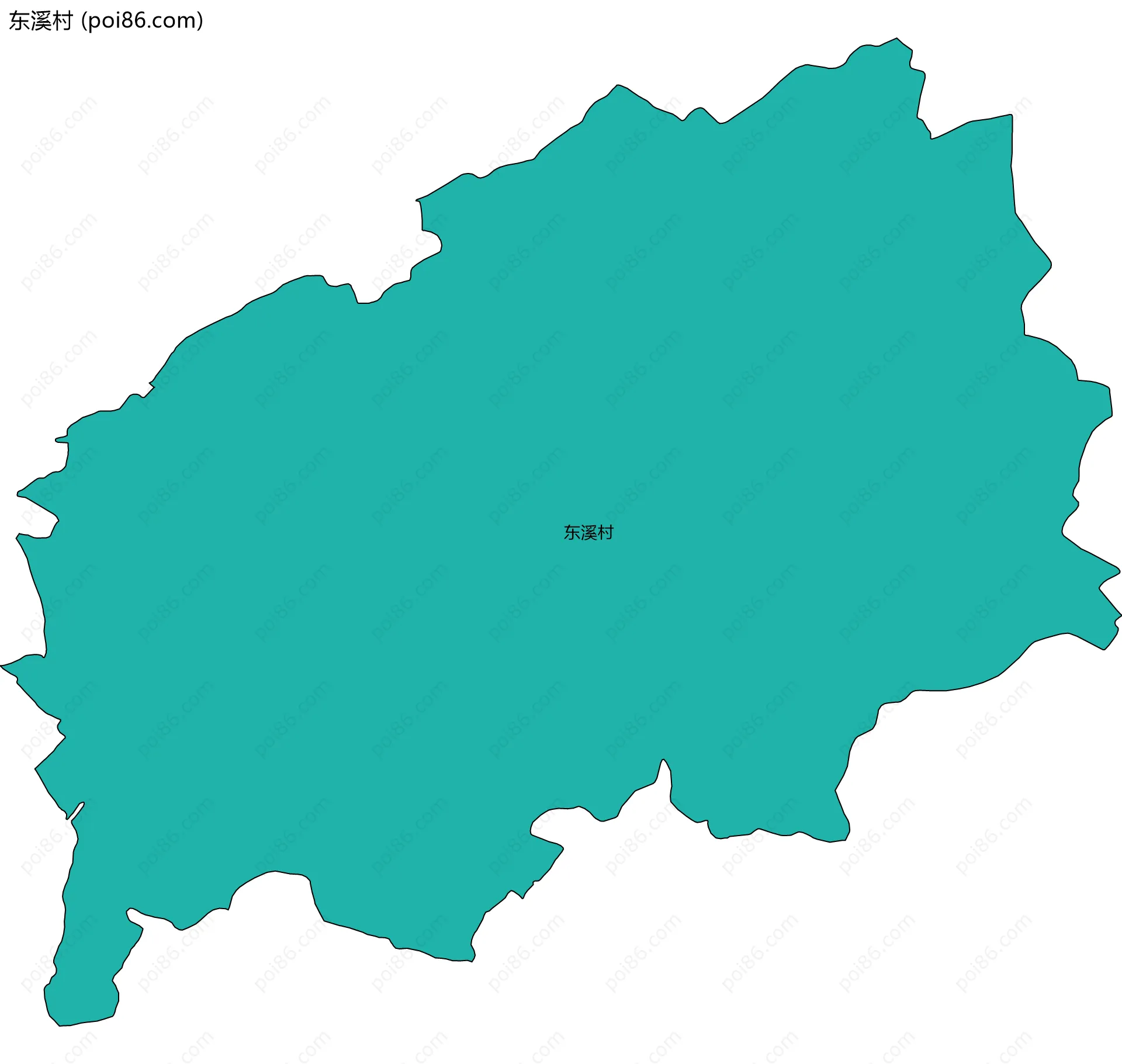 东溪村边界地图