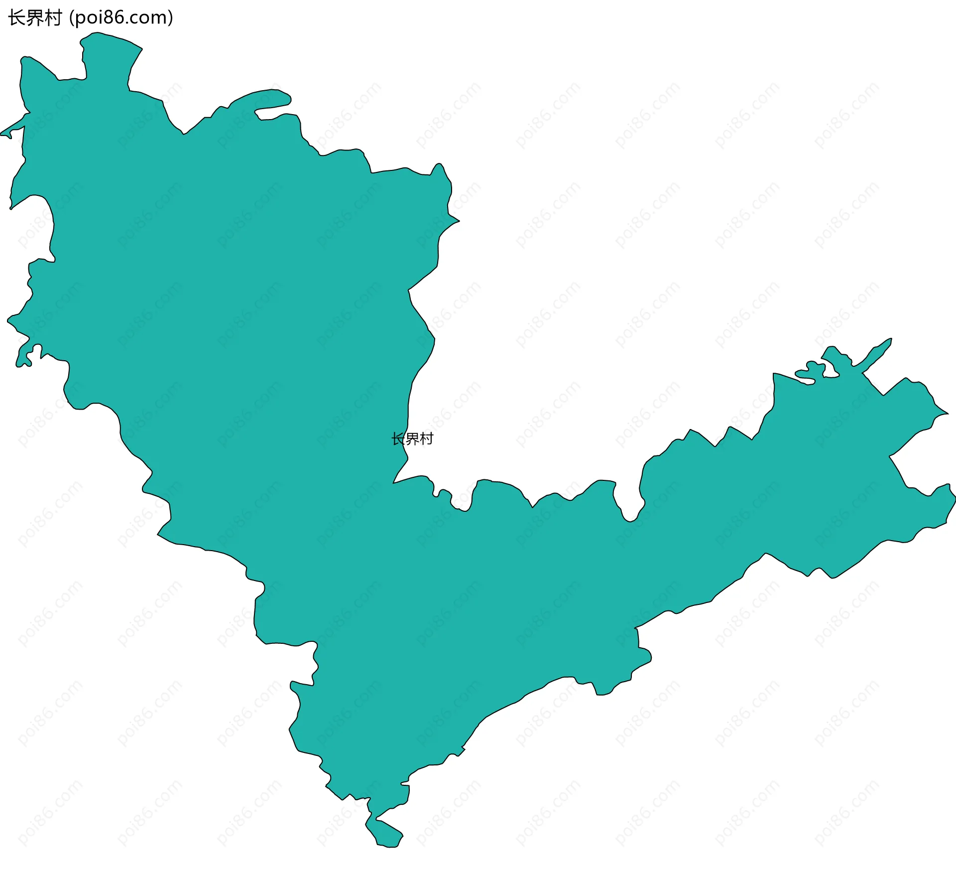 长界村边界地图