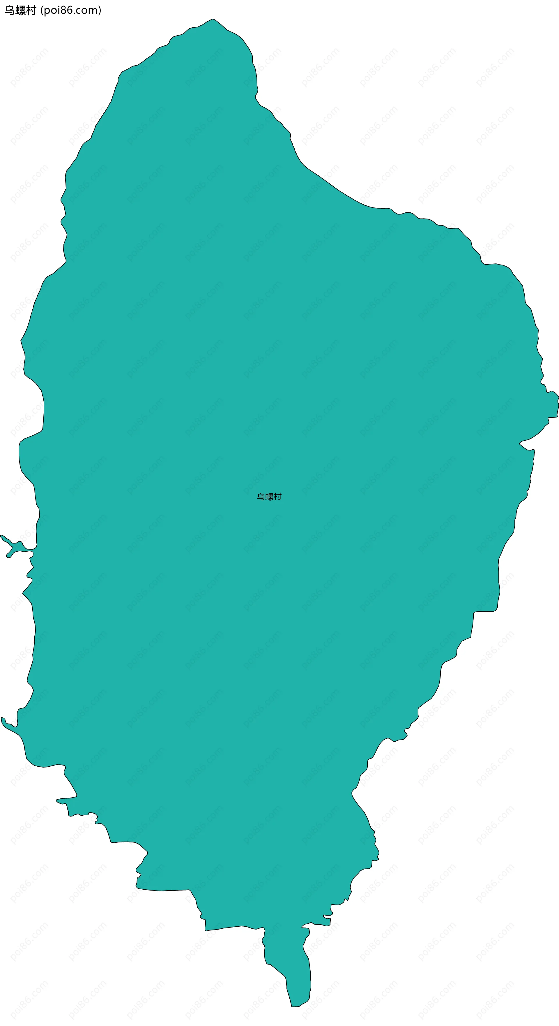 乌螺村边界地图