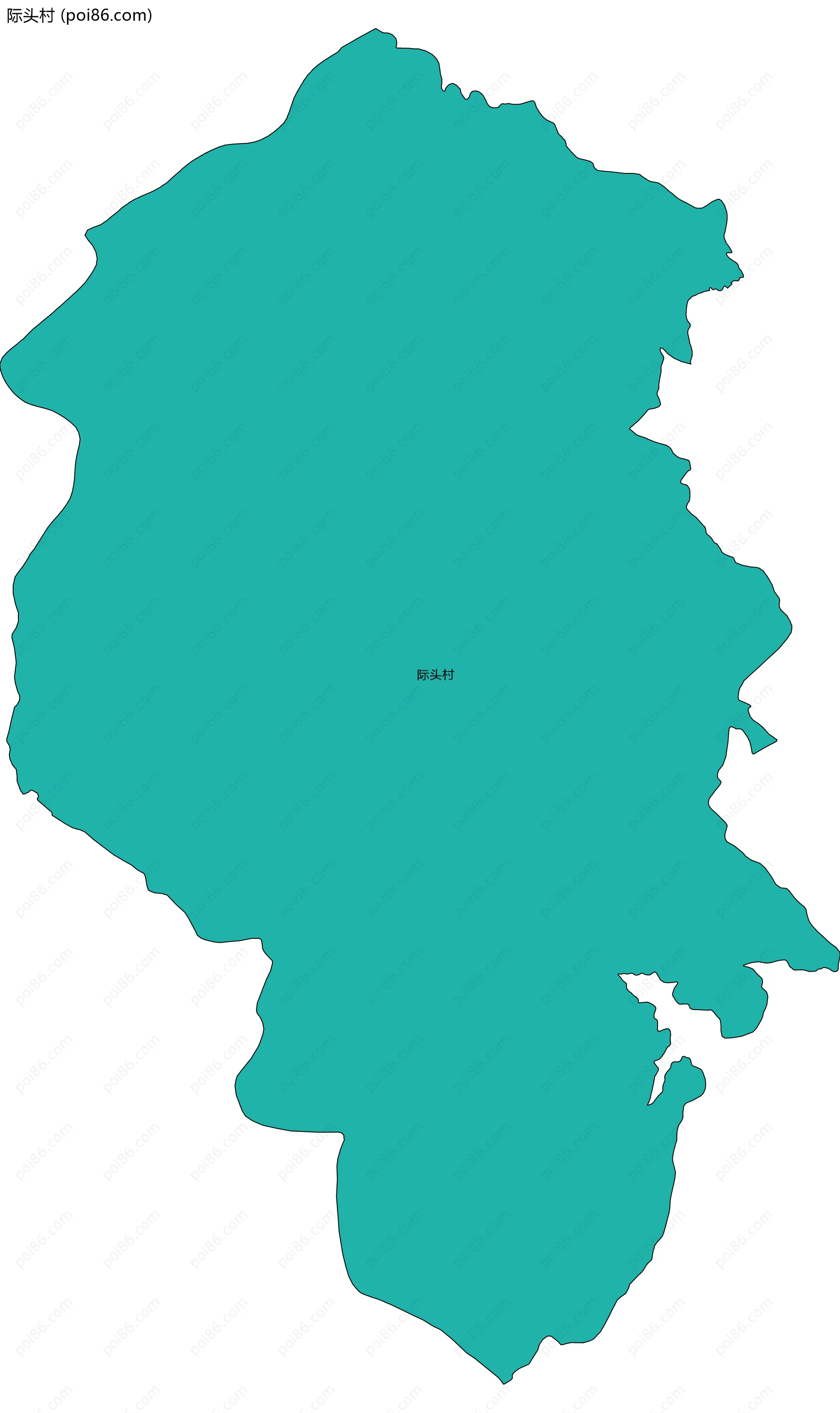 际头村边界地图