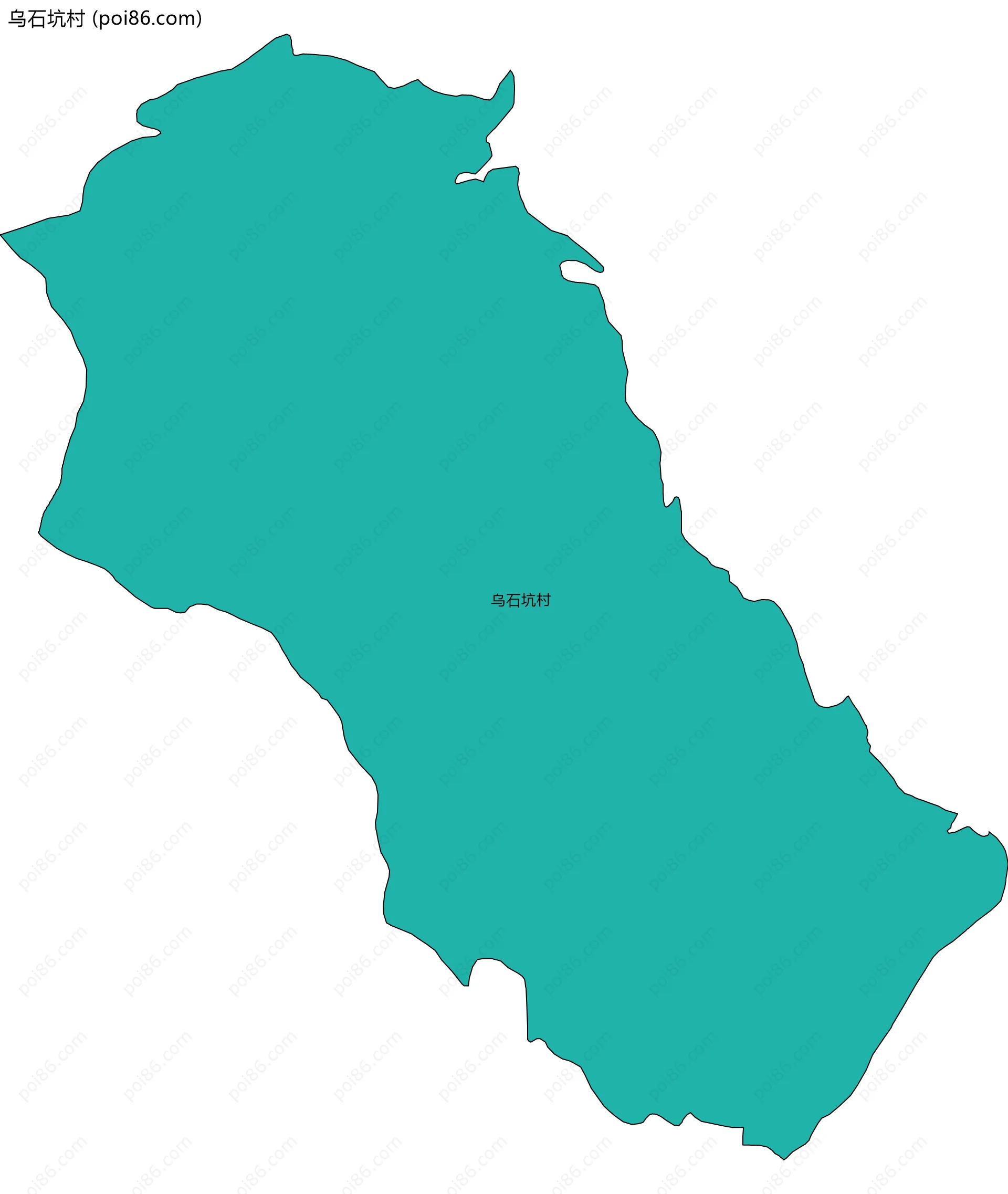 乌石坑村边界地图