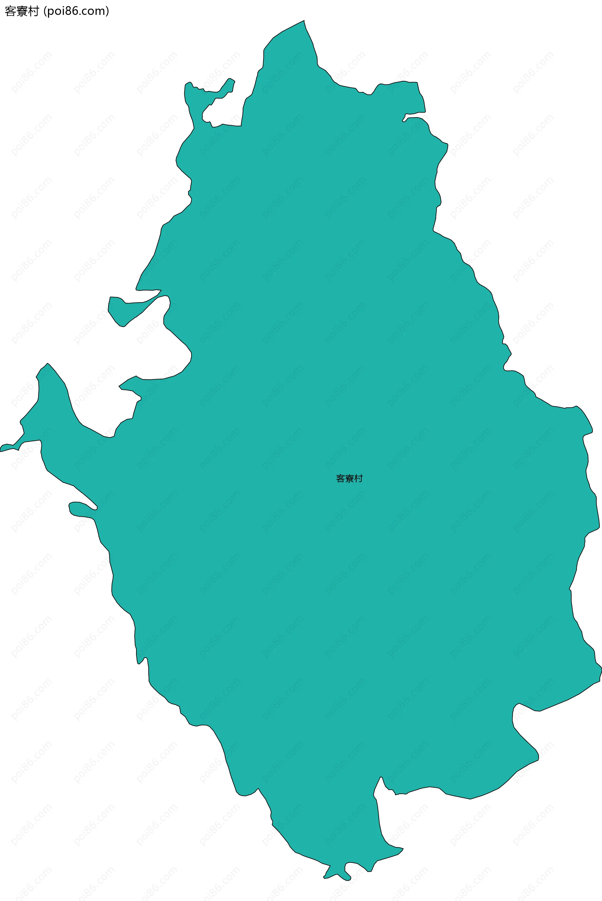 客寮村边界地图