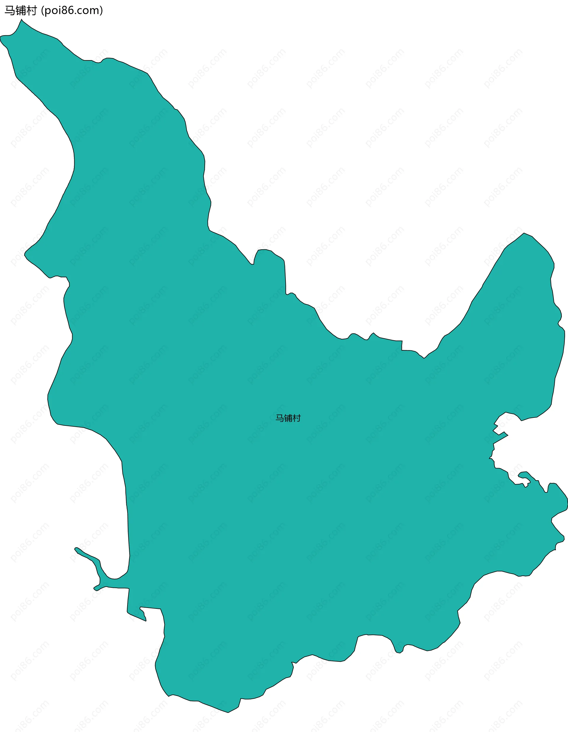 马铺村边界地图