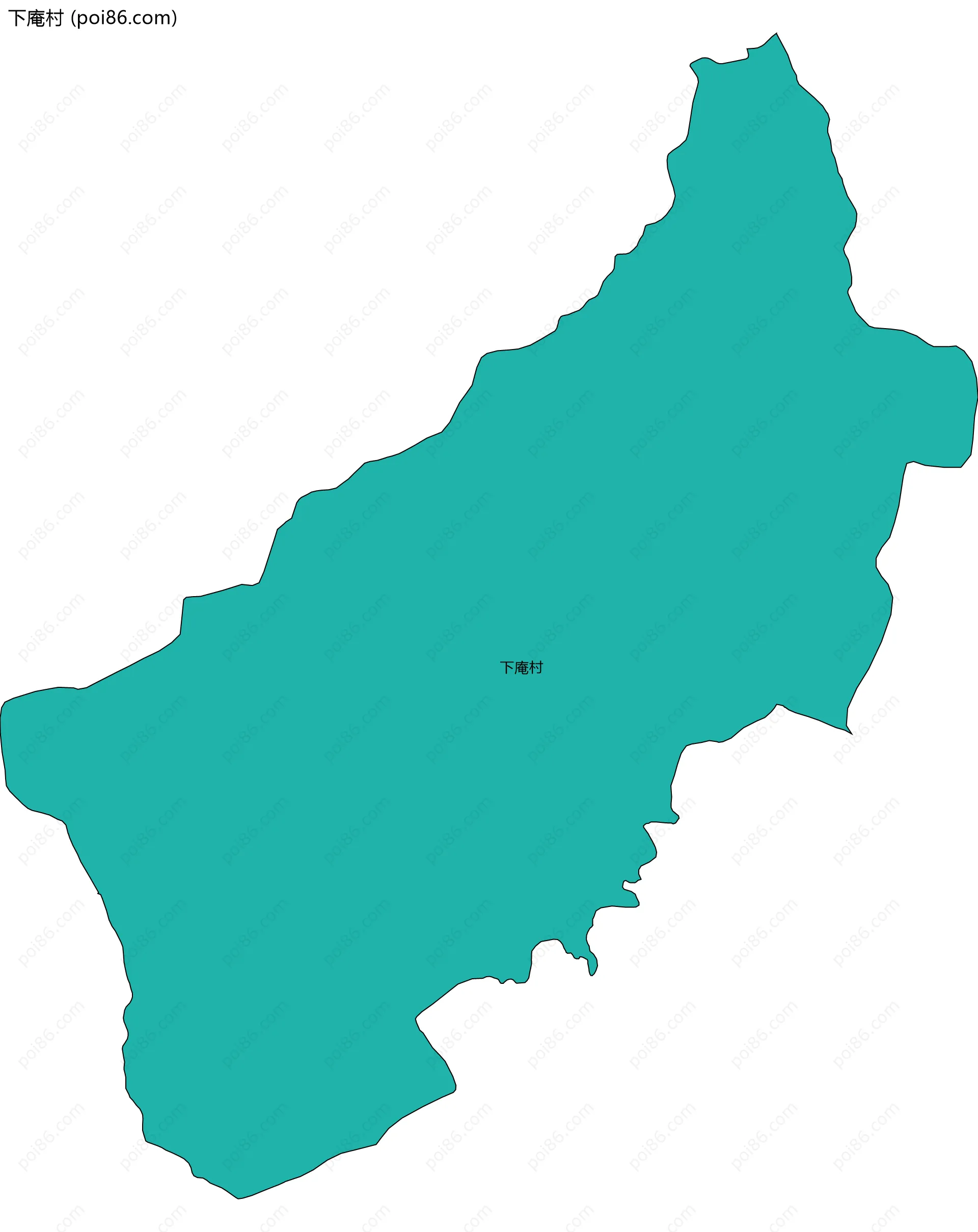 下庵村边界地图