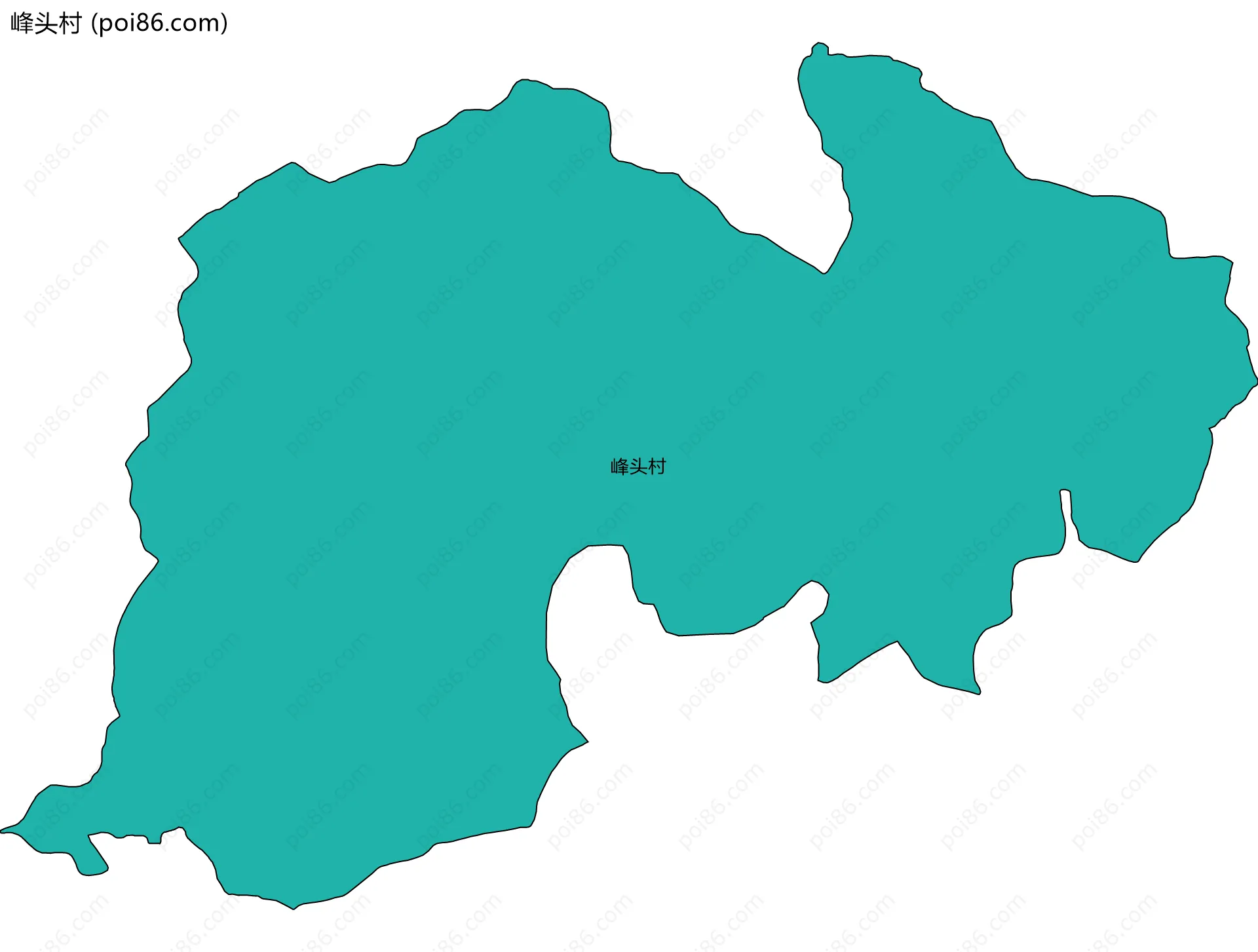峰头村边界地图